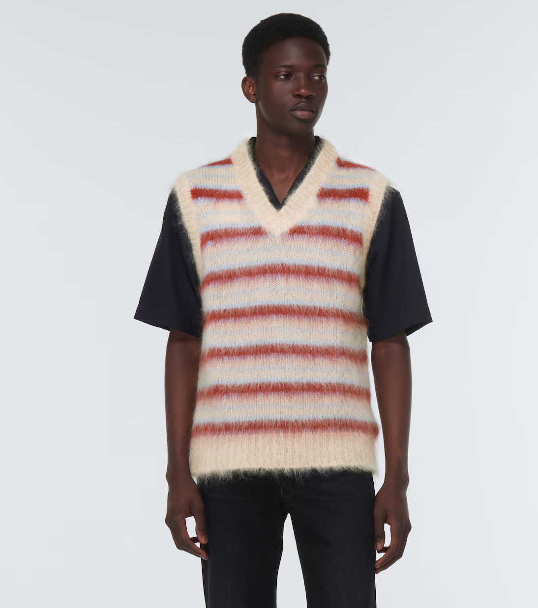 Marni oc11z0525 Sweater Vest in Multicolor Size US L / EU 52-54 / 3 - 3 Thumbnail