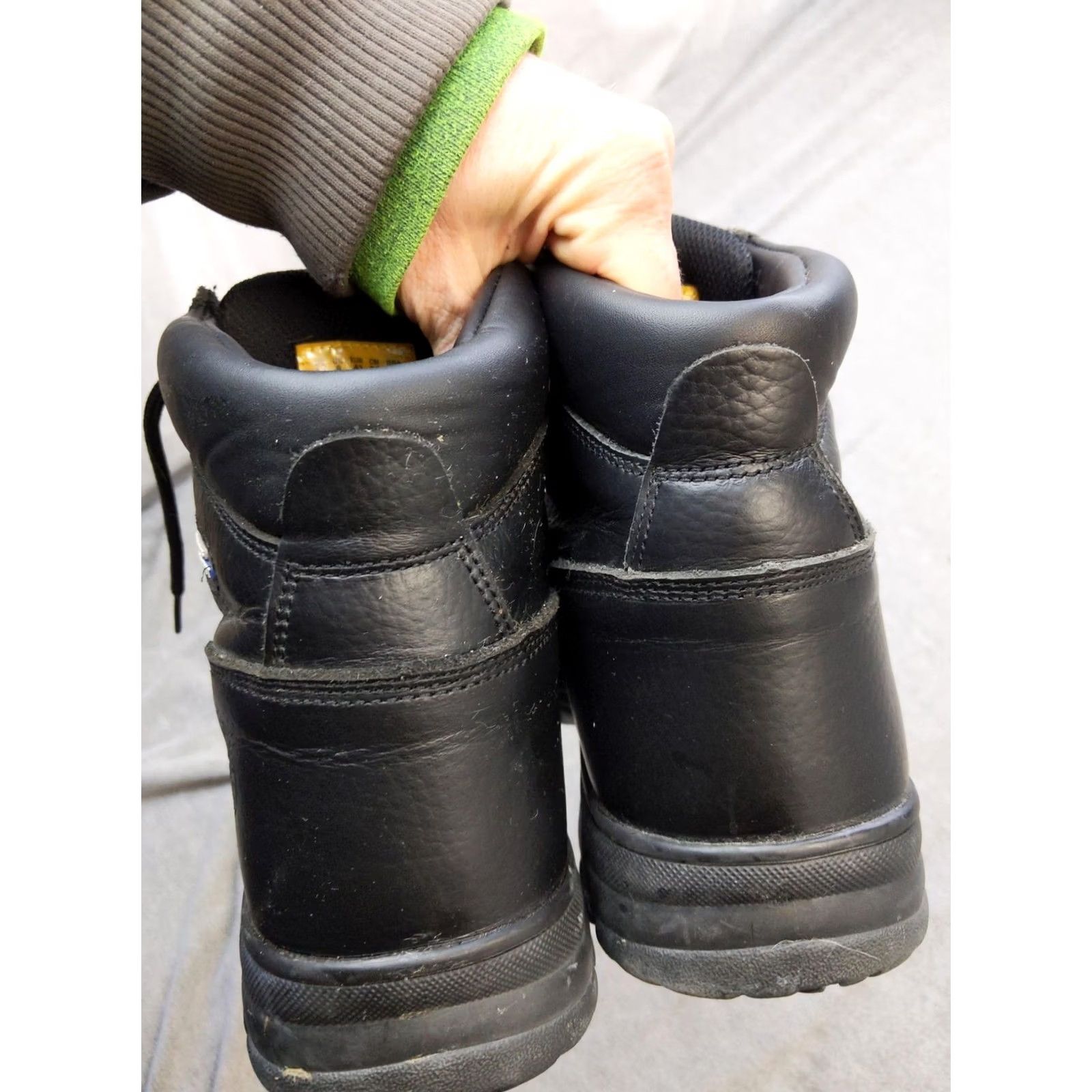 SKECHERS Skechers Boots Womens Size 11 Black Leather Ankle Steel Toe Work 76561 Combat Size US 11 / IT 41 - 5 Thumbnail