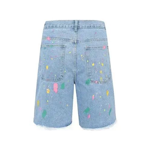 Other Graffiti style denim shorts baggy in vibe style cargo y2k Size US 32 / EU 48 - 5 Thumbnail