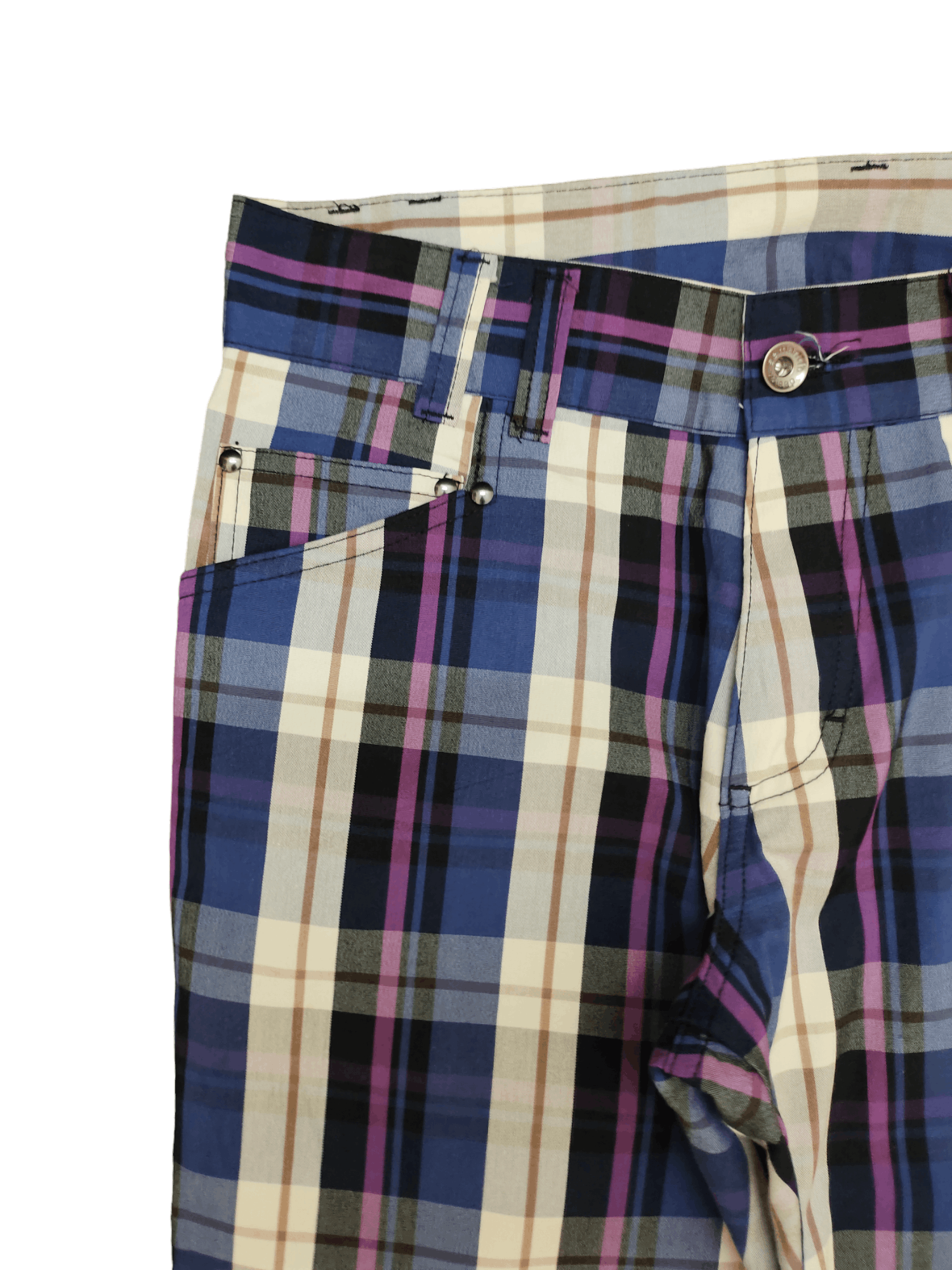 semanticdesign Vintage Semantic Design Checkered Plain Trouser Pants Size US 31 - 4 Thumbnail