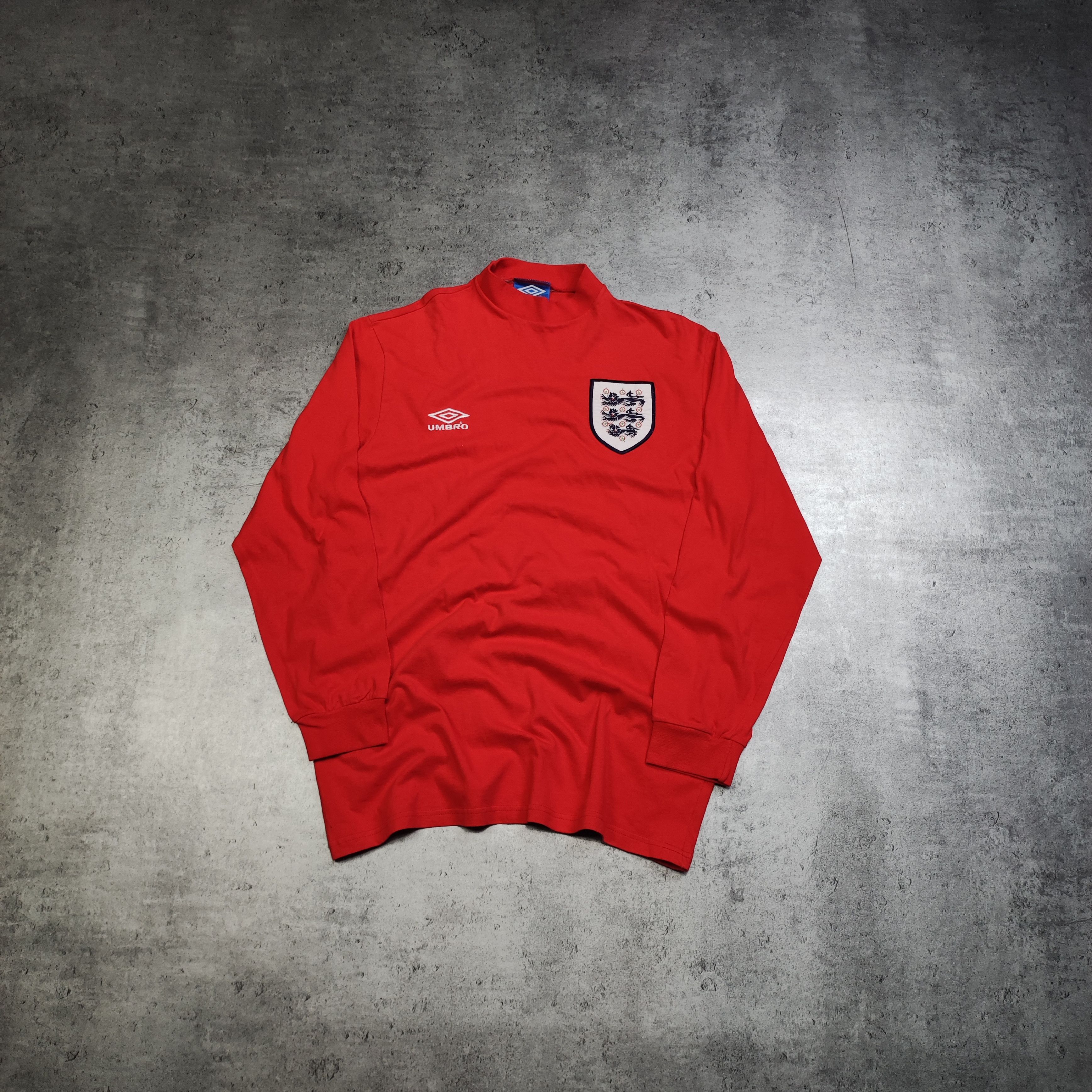 Umbro × Vintage RARE 90s England x Umbro Home Football Longsleeve Jersey Size US L / EU 52-54 / 3 - 1 Thumbnail