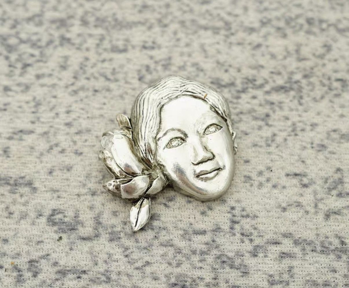 Yohji Yamamoto Flower & Boy Brooch