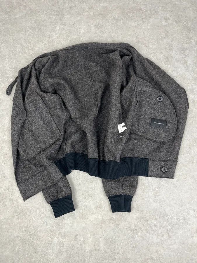 Kris Van Assche Kris Van Assche Grey Wool Double-Breasted Jacket Size US M / EU 48-50 / 2 - 11 Thumbnail