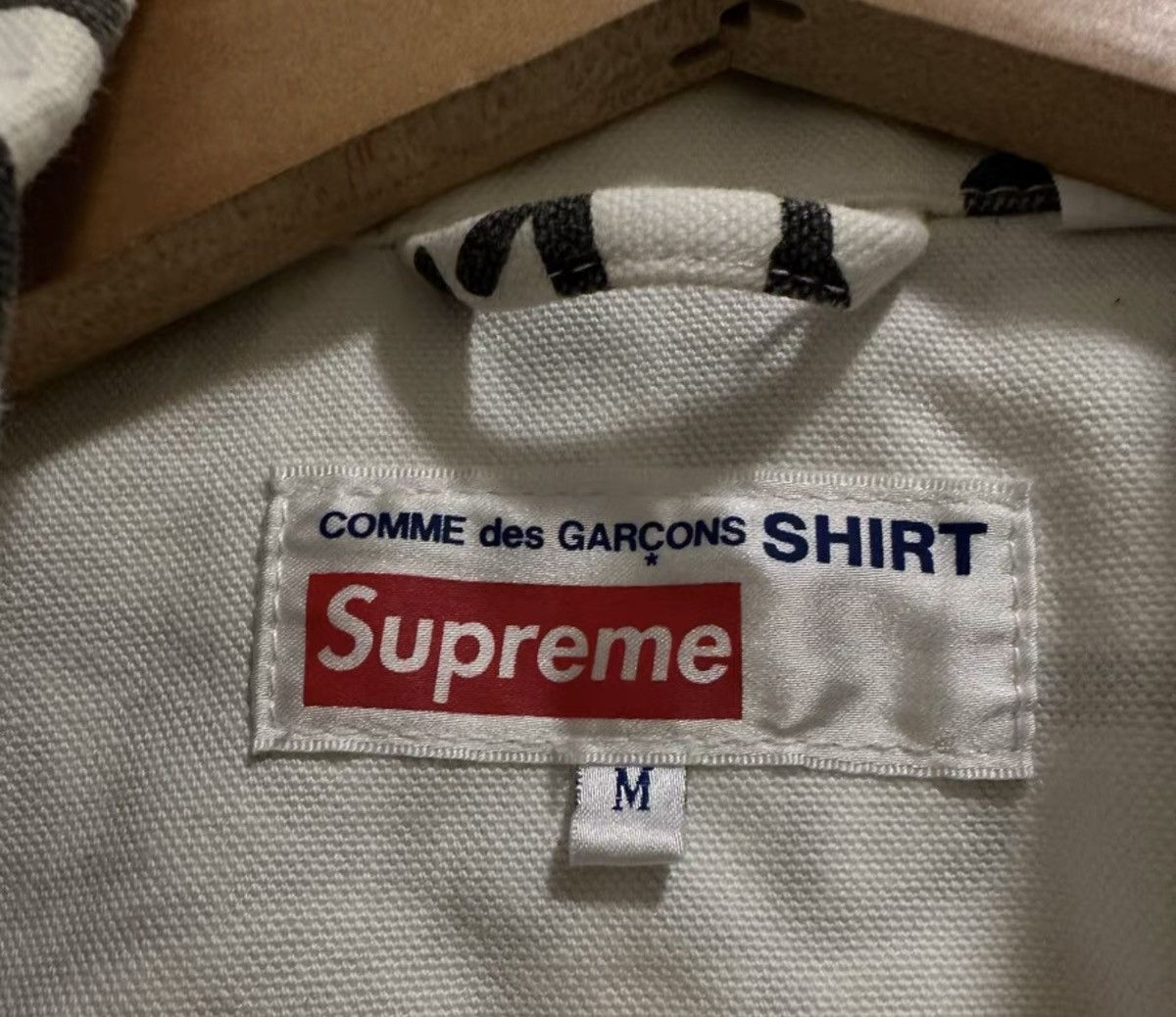 Supreme Supreme comme cdg shirt printed canvas chore coat jacket Size US M / EU 48-50 / 2 - 3 Thumbnail