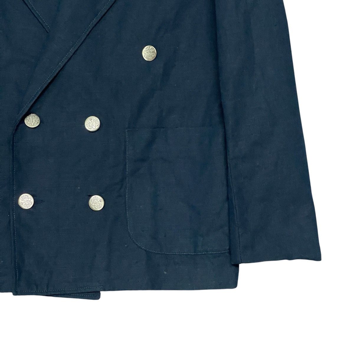 Vintage Vintage French Nautical Maritime Double Breasted Blazer Size US M / EU 48-50 / 2 - 4 Thumbnail