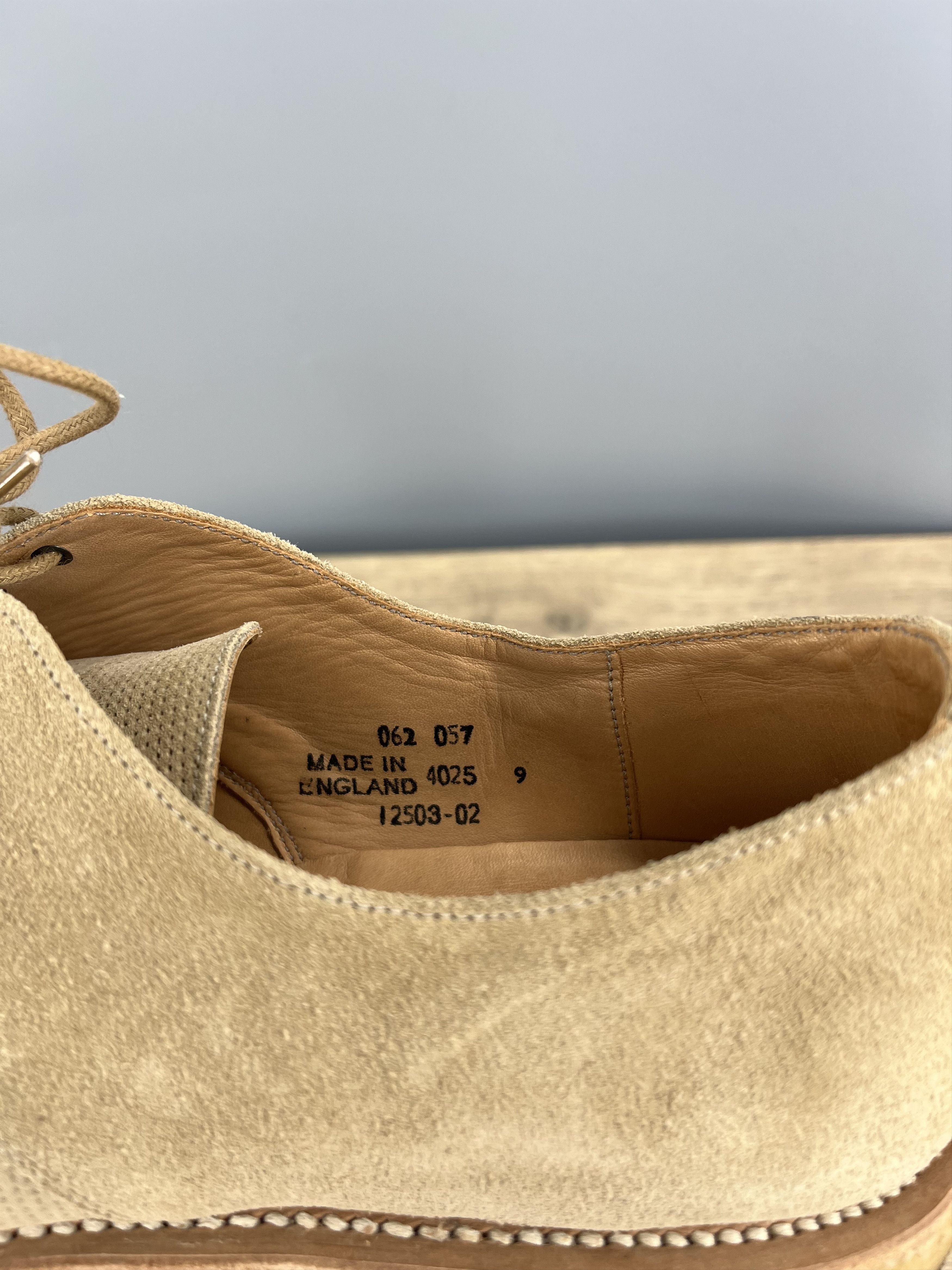 Richard James Richard James Savile Row Suede Derby Shoes Beige UK 9 Size US 9 / EU 42 - 12 Thumbnail