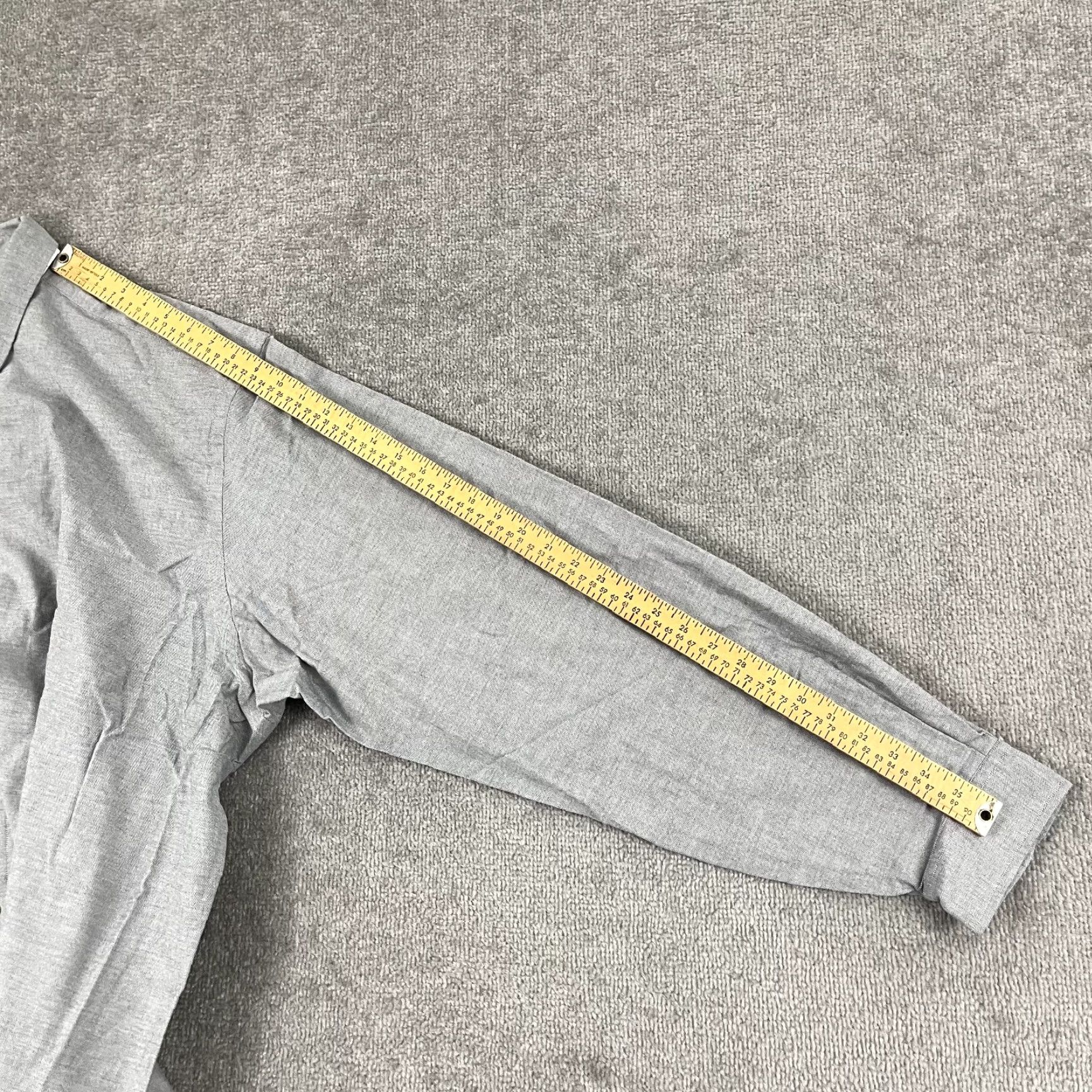 VINTAGE Ralph Lauren Shirt Mens 4XLT Tall Long Sleeve Button-Down Collared Cotton Gray Casual