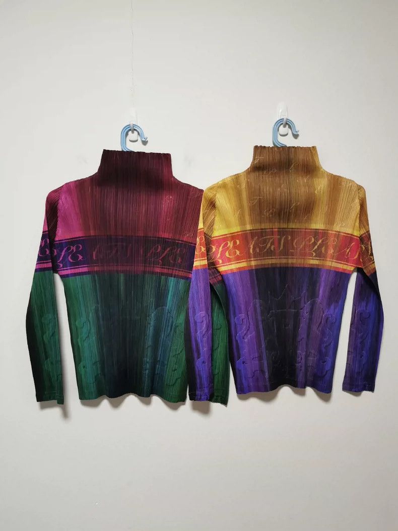 Issey Miyake Issey Miyake size:3 Red and green Meilun Minghong long-sle Size XS / US 0-2 / IT 36-38 - 6 Thumbnail