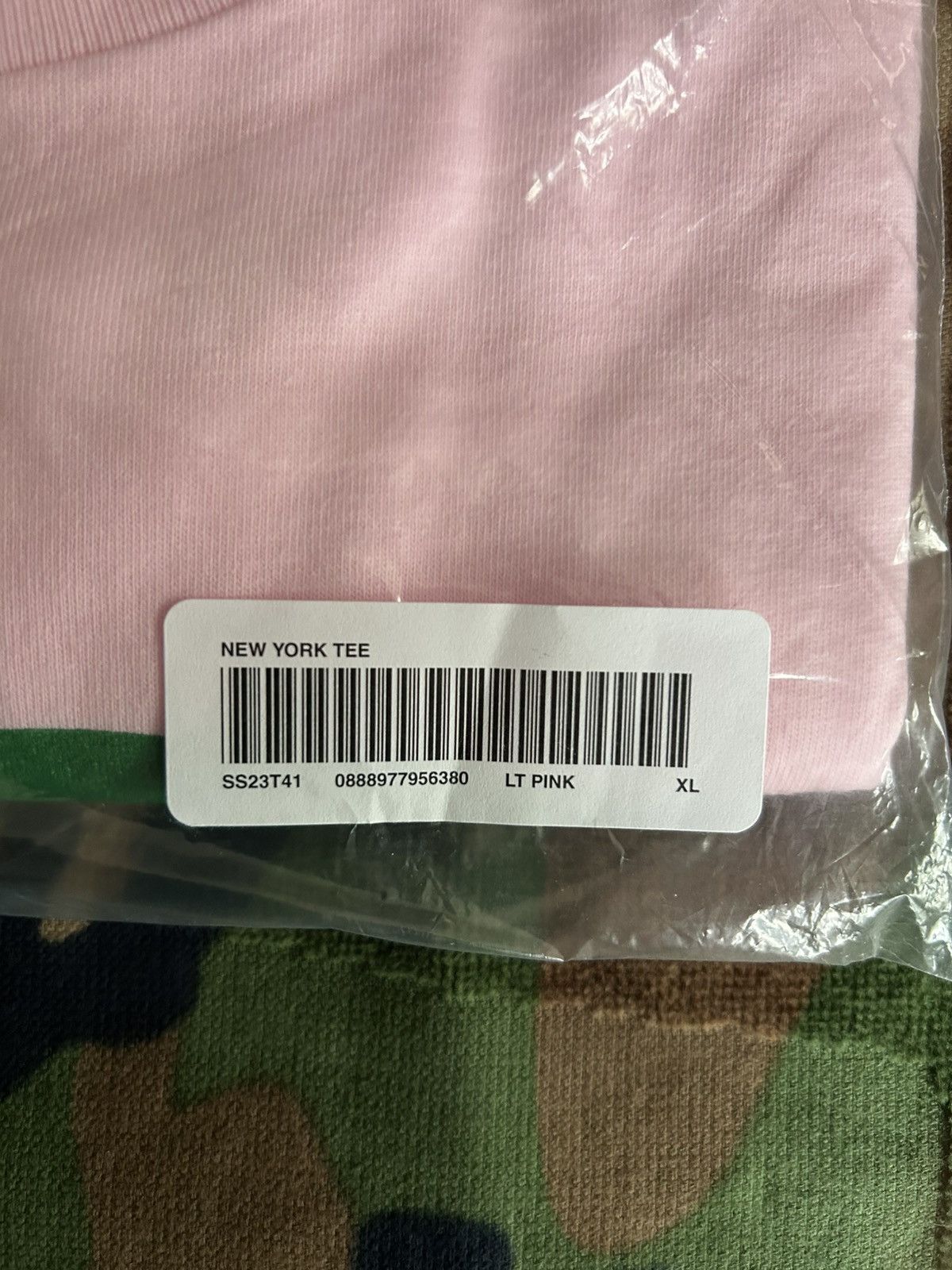Supreme Supreme New York Tee Light Pink XL SS23 Size US XL / EU 56 / 4 - 5 Thumbnail