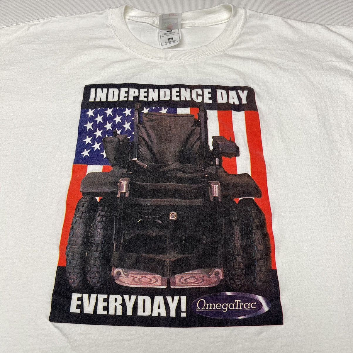 Other Omega Trac Tee Shirt Independence Day USA Flag Truck Chair Size US XXL / EU 58 / 5 - 2 Thumbnail