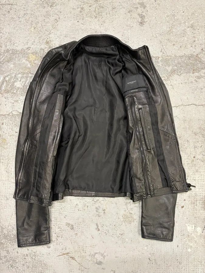 Givenchy AW2012 Givenchy Black Bomber Zip Leather Jacket Size US S / EU 44-46 / 1 - 7 Thumbnail