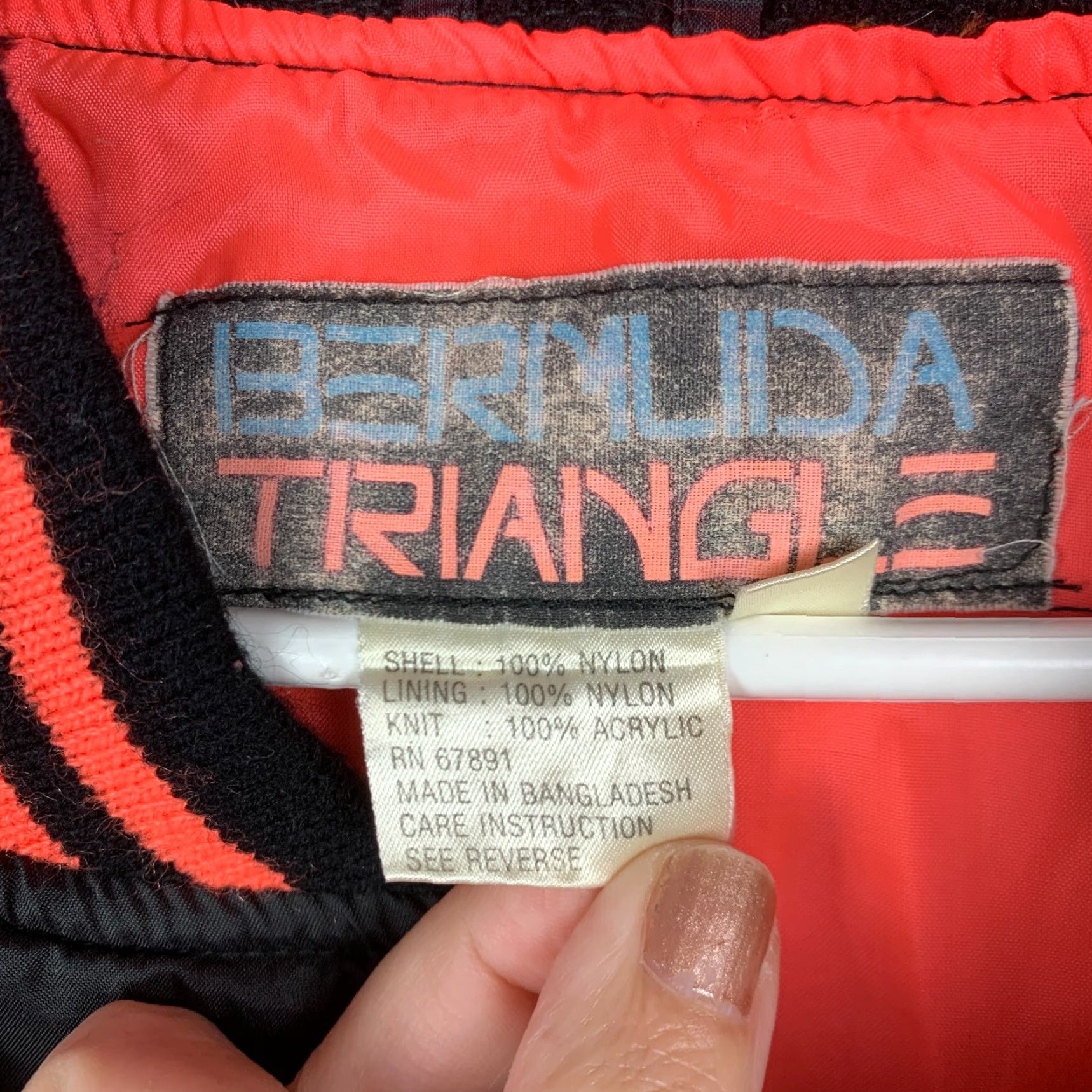 Triangl VINTAGE Bermuda Triangle Windbreaker Jacket Shirt? Size US L / EU 52-54 / 3 - 3 Thumbnail