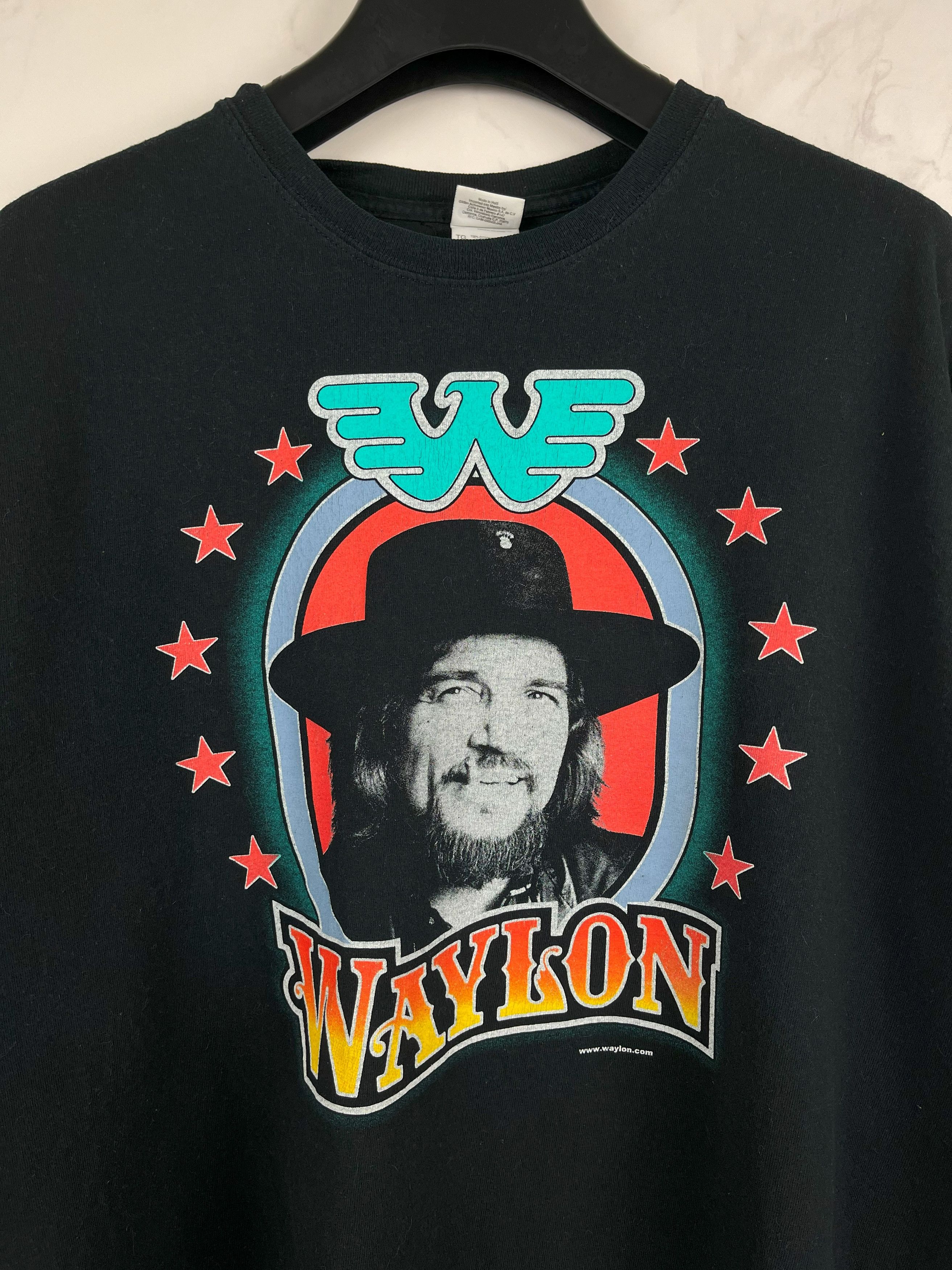 Band Tees Vintage Waylon Jennings Concert T Shirt Big Logo Size XL Size US XL / EU 56 / 4 - 4 Thumbnail