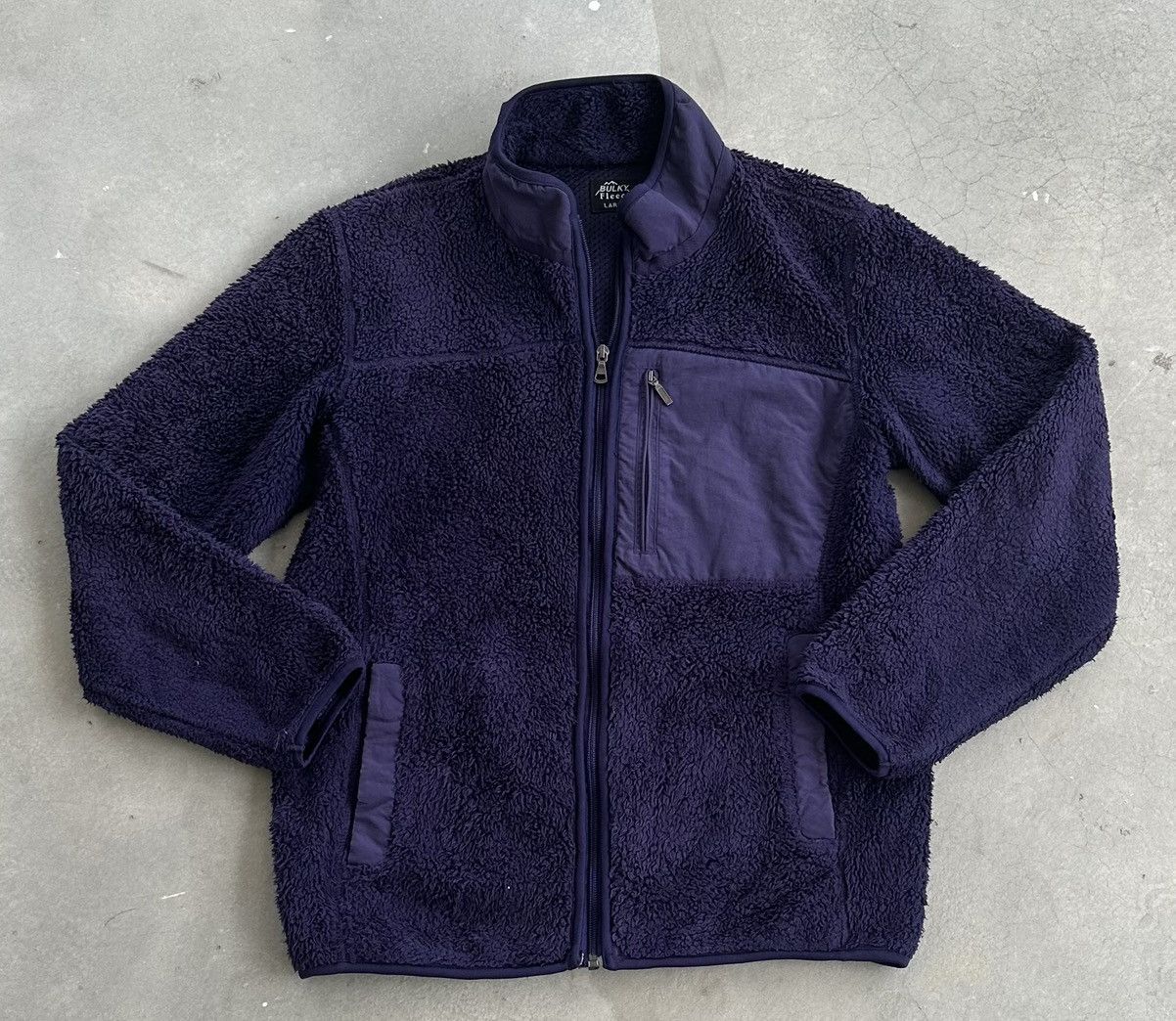 Vintage BULKY FLEECE MIDZIPPER OUTERWEAR Size US L / EU 52-54 / 3 - 1 Thumbnail