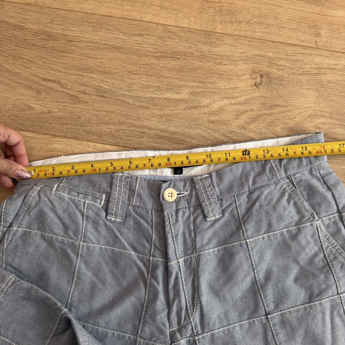 Tommy Hilfiger Tommy Hilfiger Gray Plaid Cotton Chino Shorts Grid Pattern Size US 32 / EU 48 - 6 Thumbnail