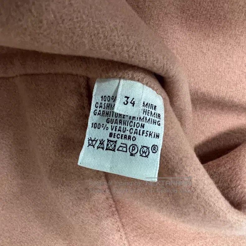 Hermes Hermes Fuchsia Cashmere Round Neck Oversized Blazer Size XXS / US 00 / IT 34 - 6 Thumbnail