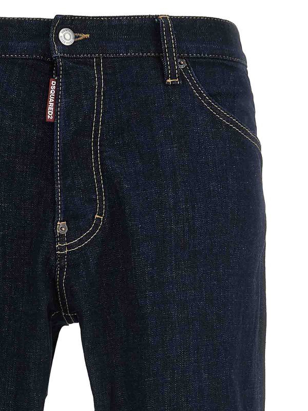 Dsquared2 o1mle0126 Dark Rince Wash Cool Guy Jeans in Navy Blue Size US 36 / EU 52 - 3 Thumbnail