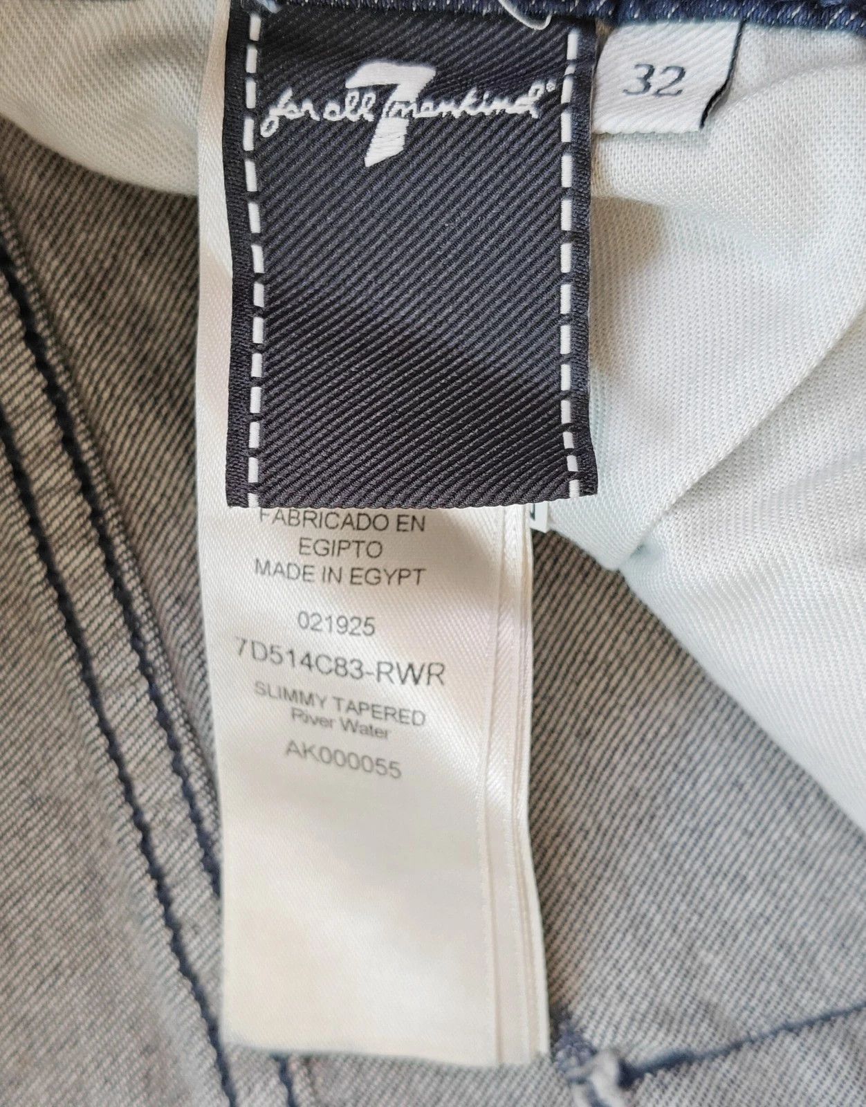 7 For All Mankind 7 For All ManKind Slimmy Tapered River Water Jeans T / 6015 Size US 32 / EU 48 - 8 Thumbnail