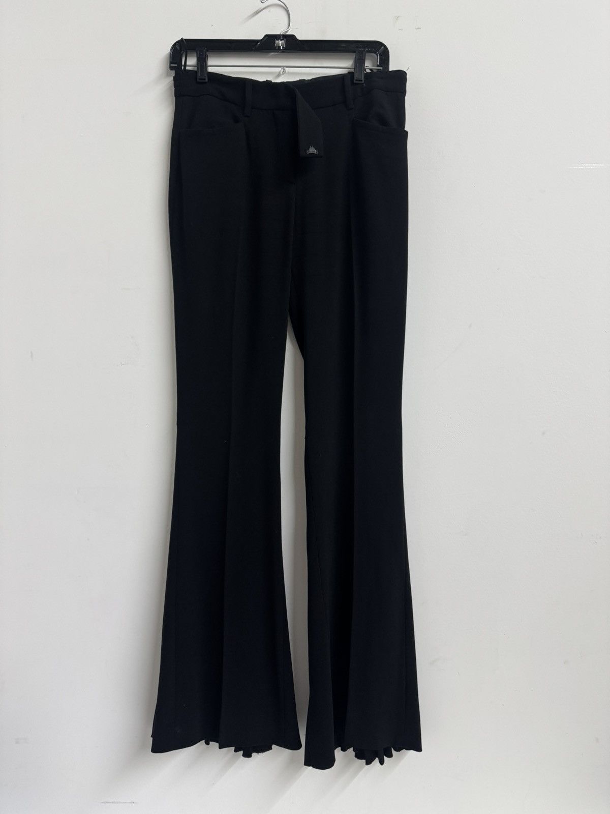 Prada Prada Black Pleated Flare Trousers – Size 38 (IT) Size 26" / US 2 / IT 38 - 1 Thumbnail