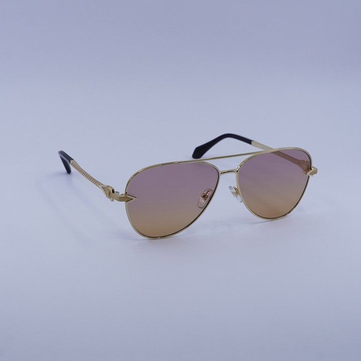 Versace Versace VE2283 1002EL Sunglasses Gold Aviator Frame, Orange Size ONE SIZE - 5 Thumbnail
