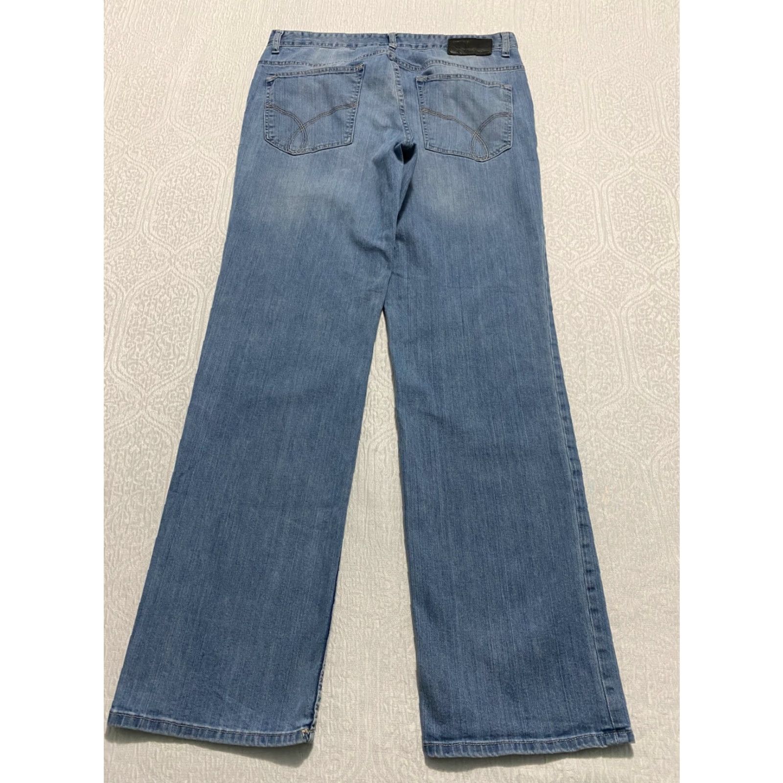 Calvin Klein Calvin Klein Jeans Mens Regular Fit 34 Jeans 34x34 Denim Blue Distressed 5-Pocket Straight Denim USA Jeans Mens Size US 34 / EU 50 - 3 Thumbnail