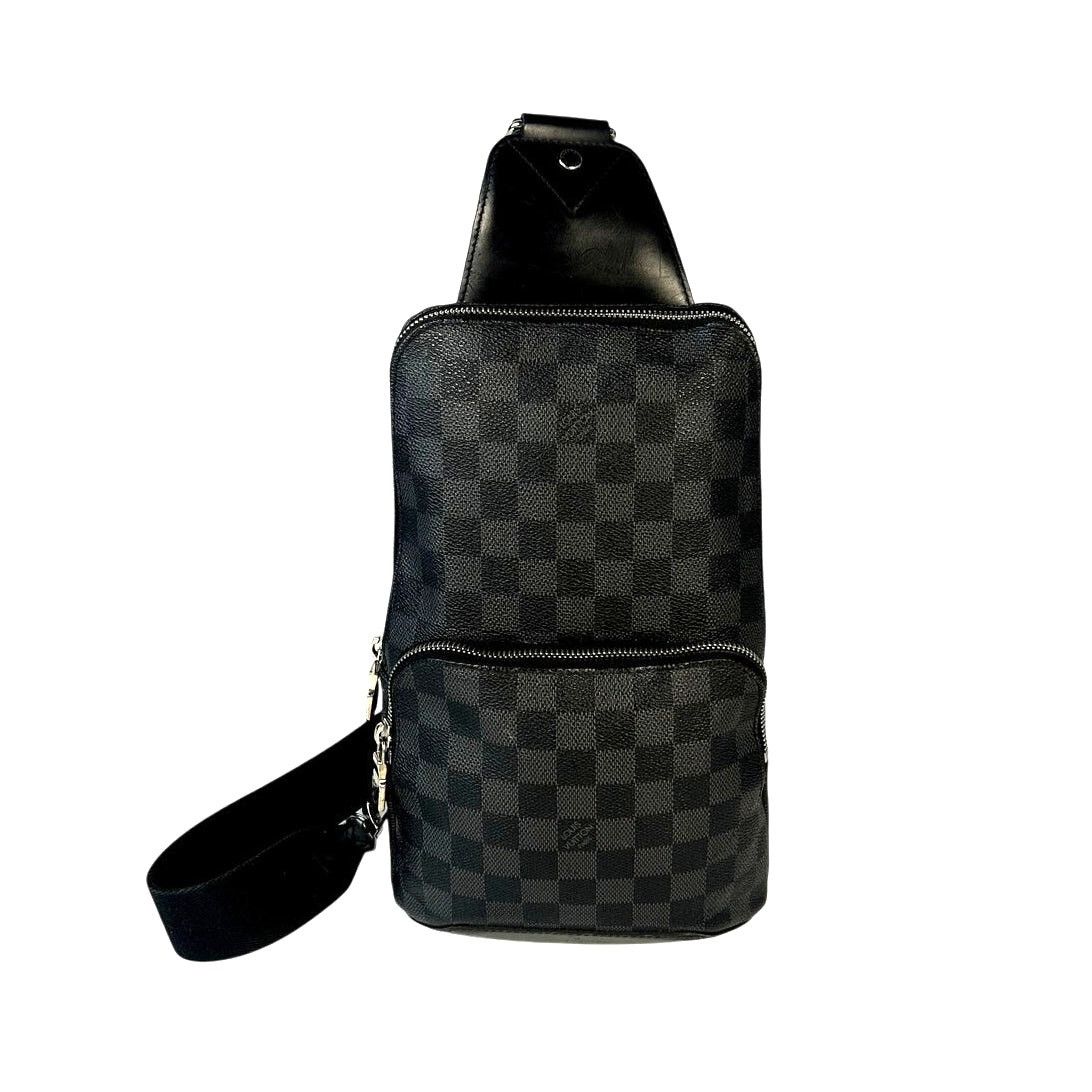 Louis Vuitton Louis Vuitton Black Damier Graphite Avenue Sling Size ONE SIZE - 1 Thumbnail