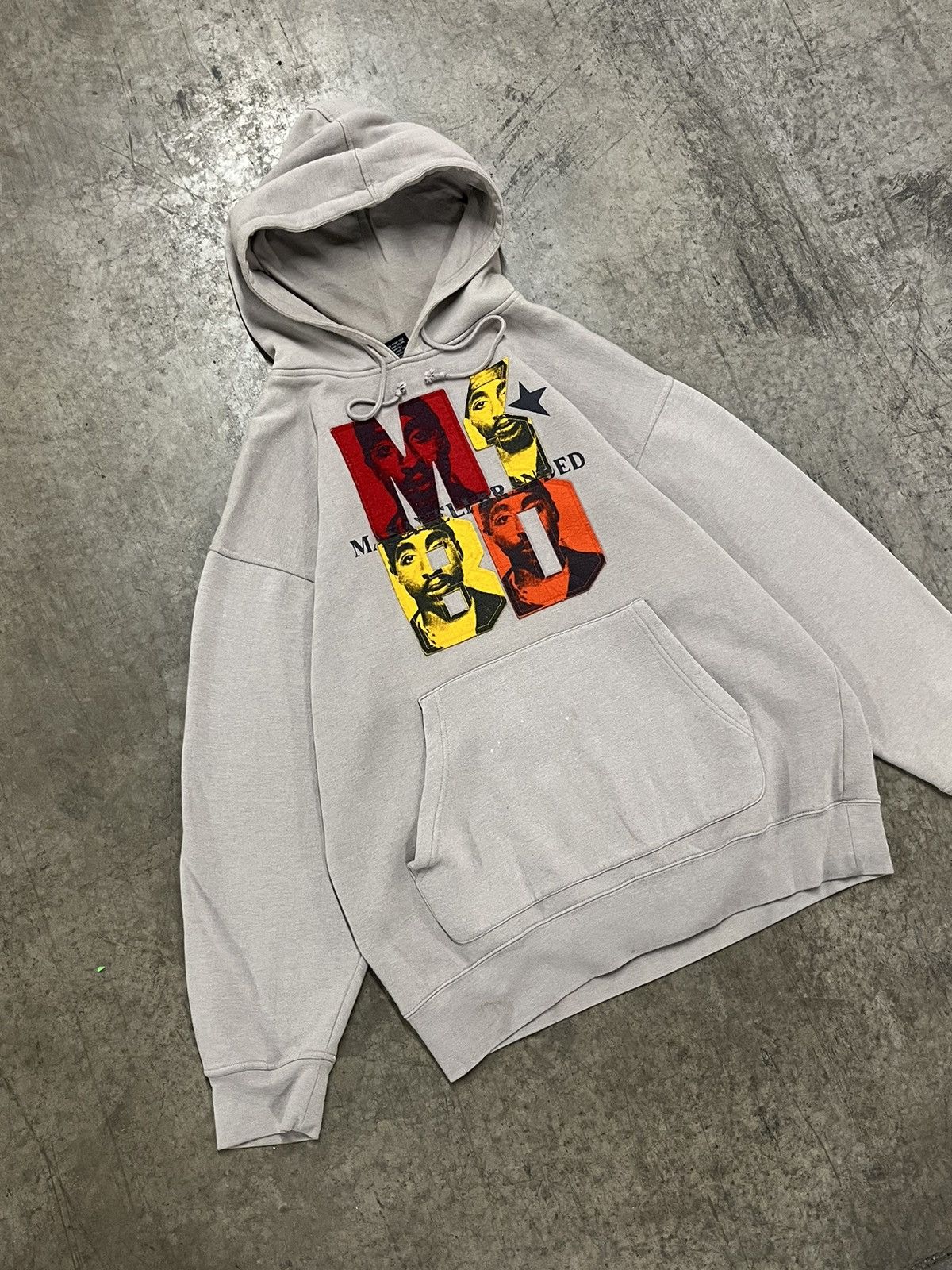 Vintage 2pac vintage streetwear hoodie hype rare skater hip hop Size US L / EU 52-54 / 3 - 4 Thumbnail