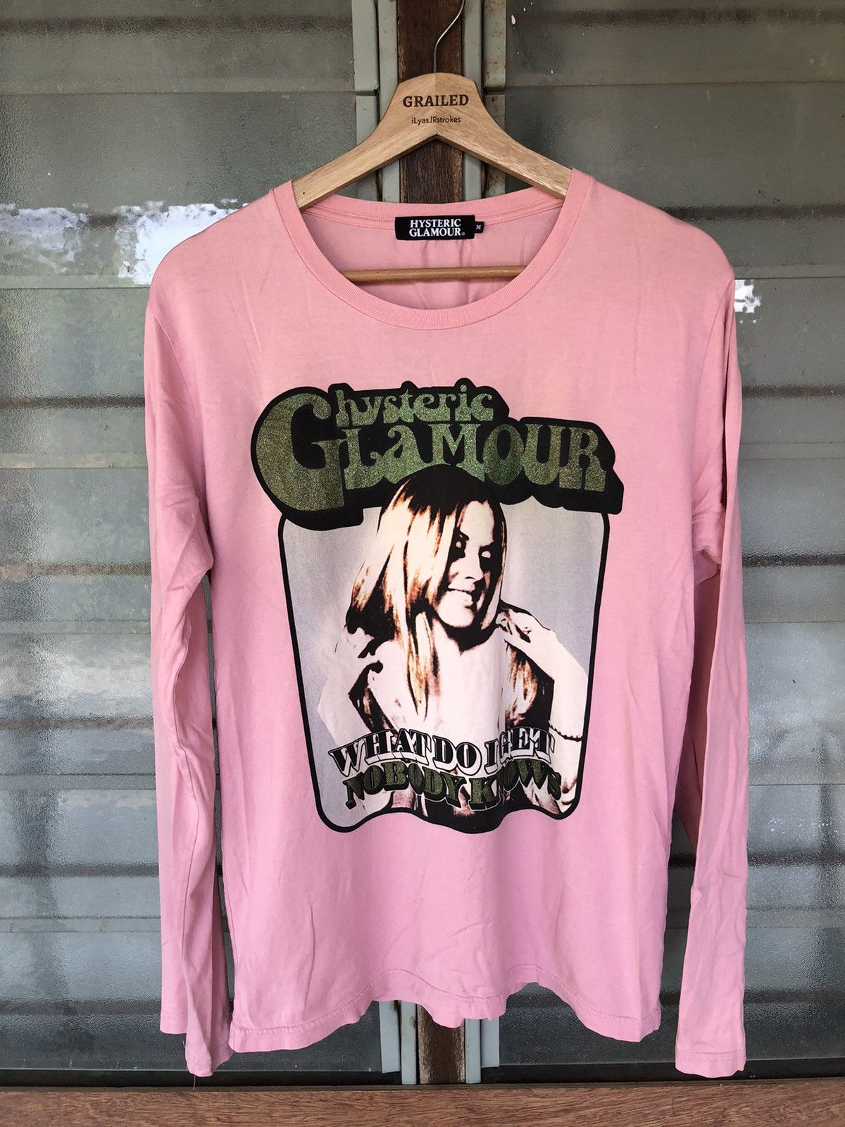Pre-owned Hysteric Glamour X If Six Was Nine Hysteric Glamour Meet The Creeper Long Sleeve Tee In Pink