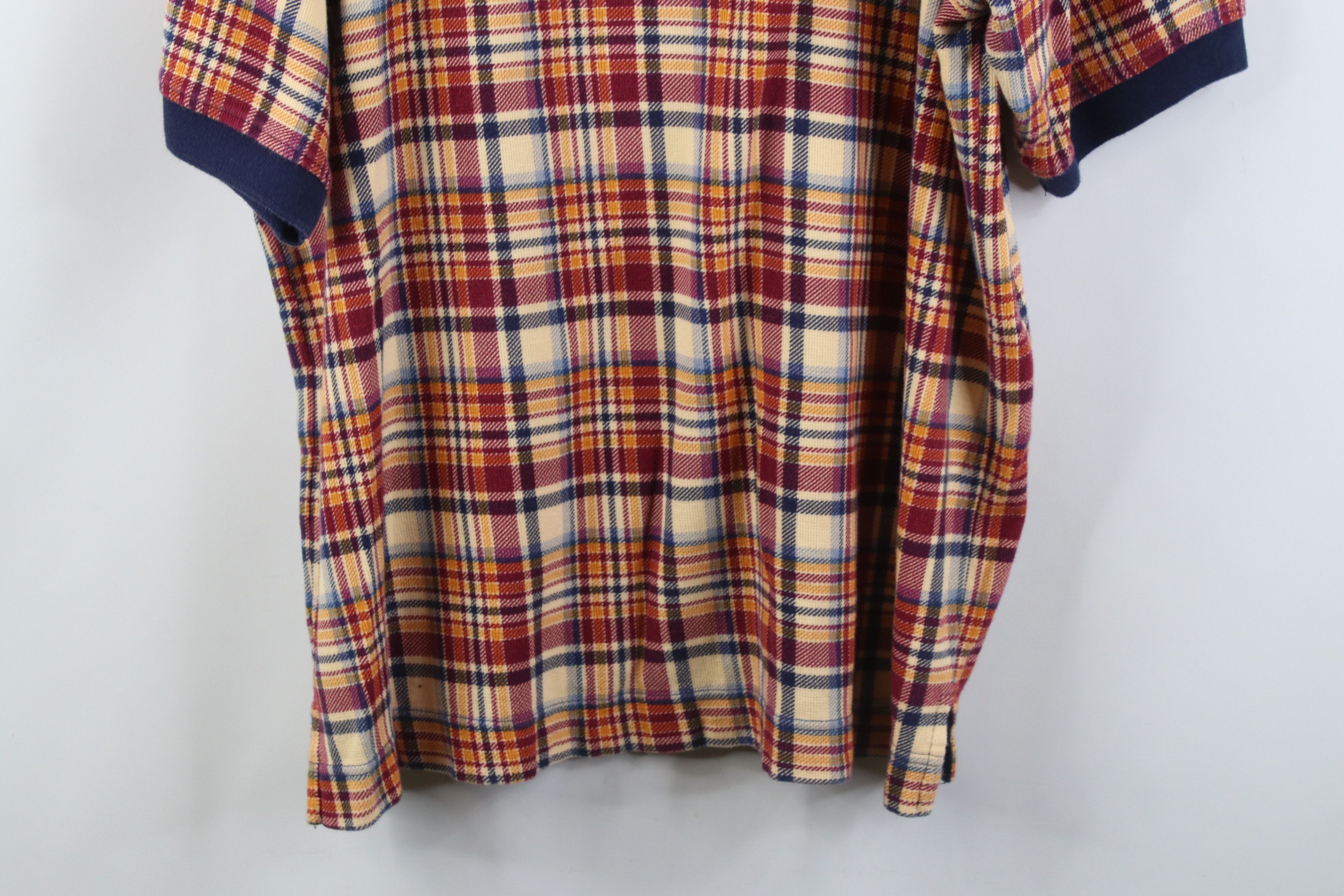 Vintage Vintage 90s Streetwear Fit Knit Golf Polo Shirt Plaid USA Size US L / EU 52-54 / 3 - 12 Thumbnail