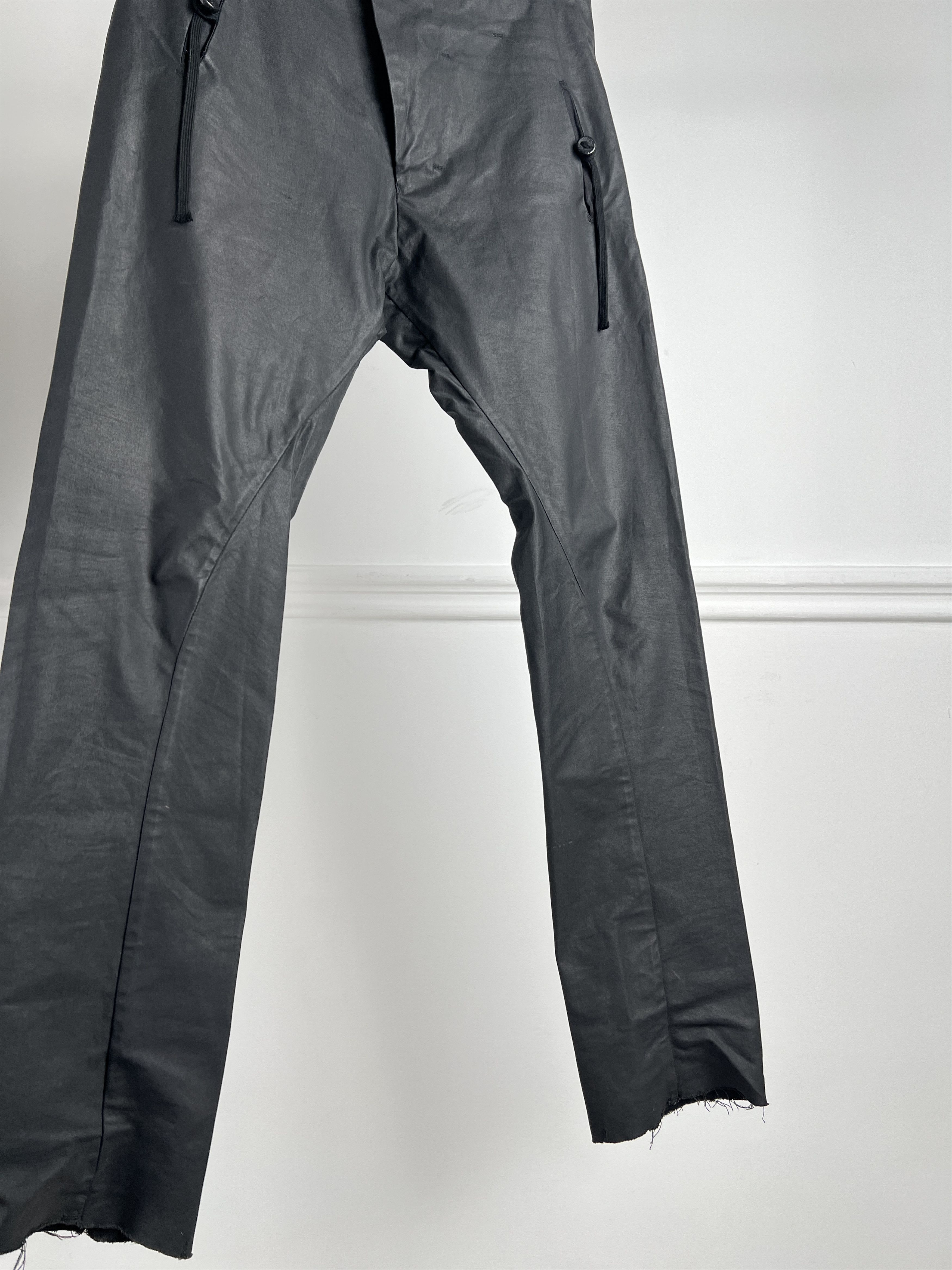 Waxed black Boris Bidjan Saberi pants