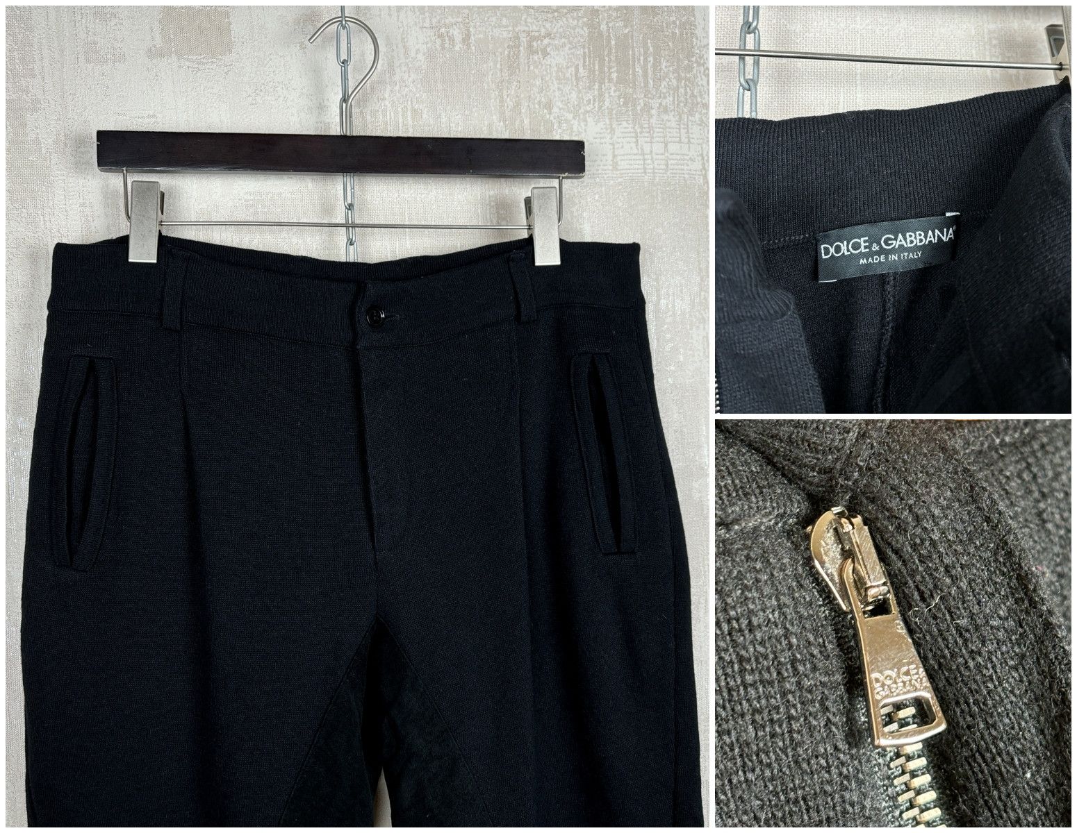 Dolce & Gabbana Dolce & Gabbana Wool Pants Joggers Size US 32 / EU 48 - 1 Thumbnail