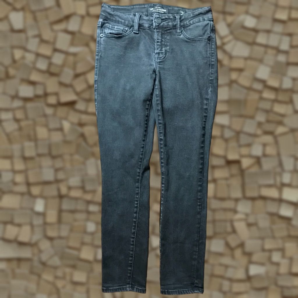 Lucky Brand Lucky Brand Denim Jeans Women's 0/25 Ankle Black Low Rise Lolita Skinny Jeans Size 25" / US 0 / IT 36 - 1 Thumbnail