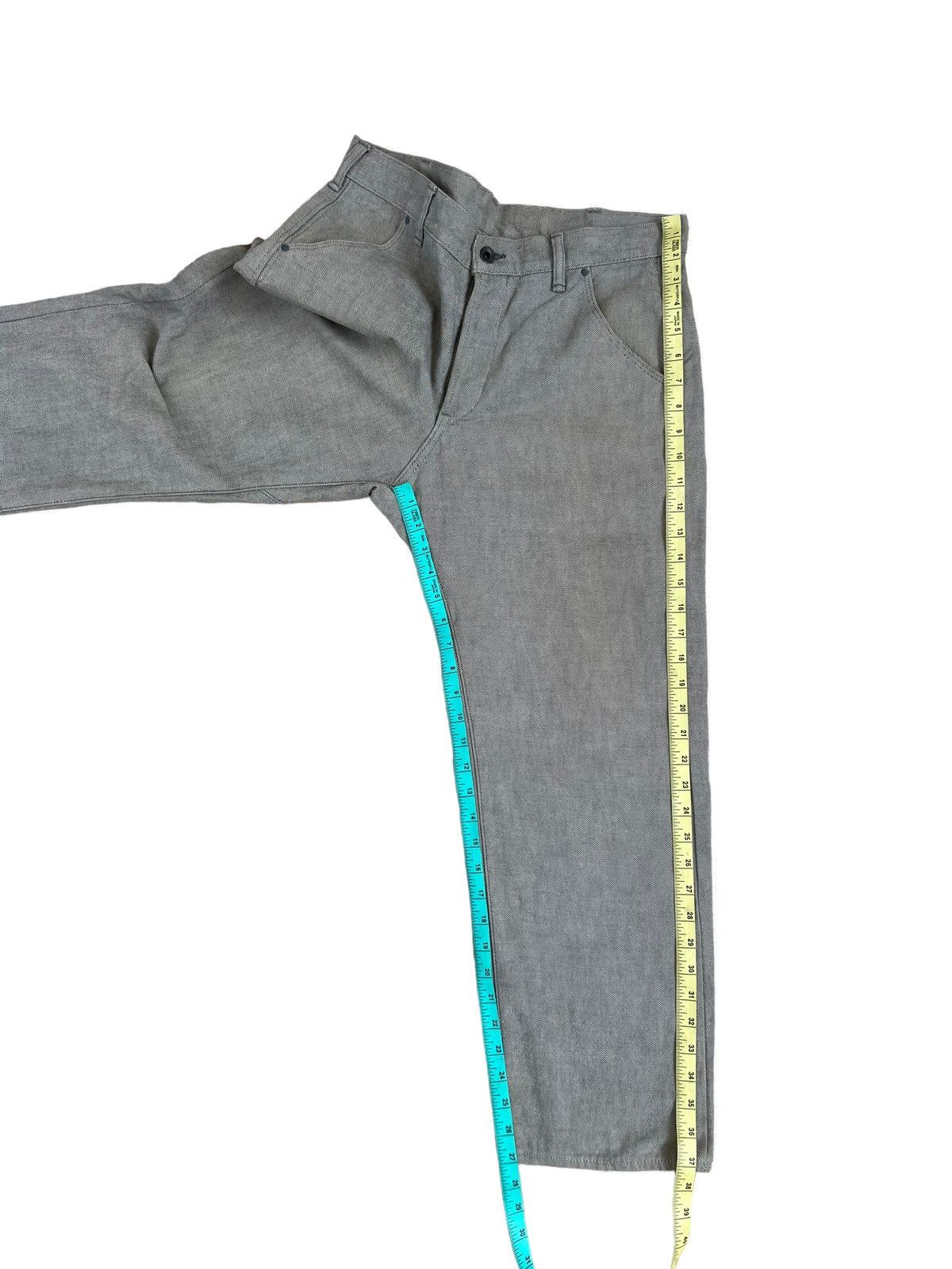 BRU NA BOINNE Bru Na Boinne Japan Muddy Grey Denim Cropped Selvedge Jeans Size US 31 - 5 Thumbnail