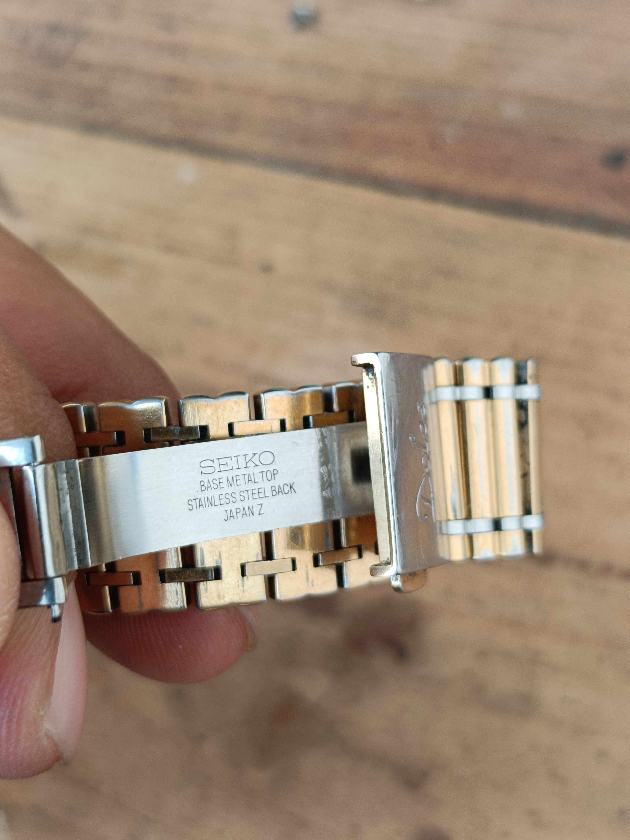 Seiko × Vintage Vintage Seiko dolce bamboo 5e31-6b50 two tone watch Size ONE SIZE - 7 Thumbnail