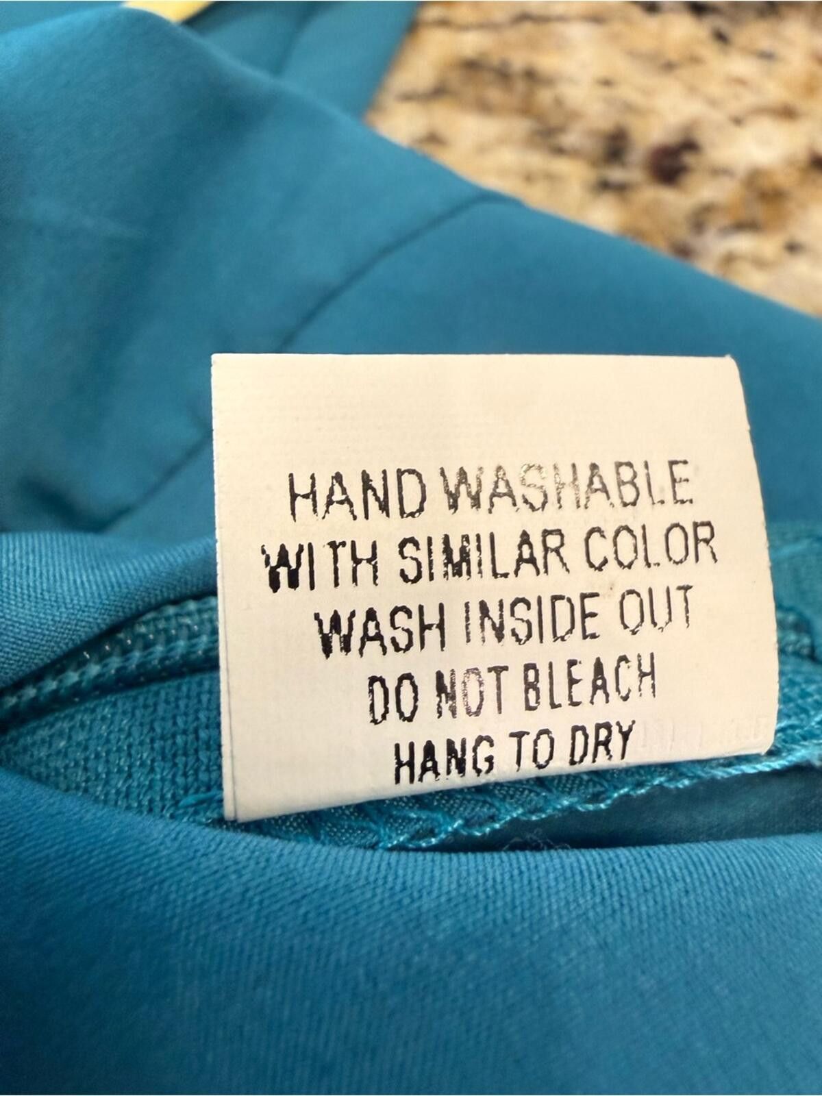 Minnetonka Minuet sleeveless top teal blue yellow trim SZ M Size M / US 6-8 / IT 42-44 - 7 Thumbnail