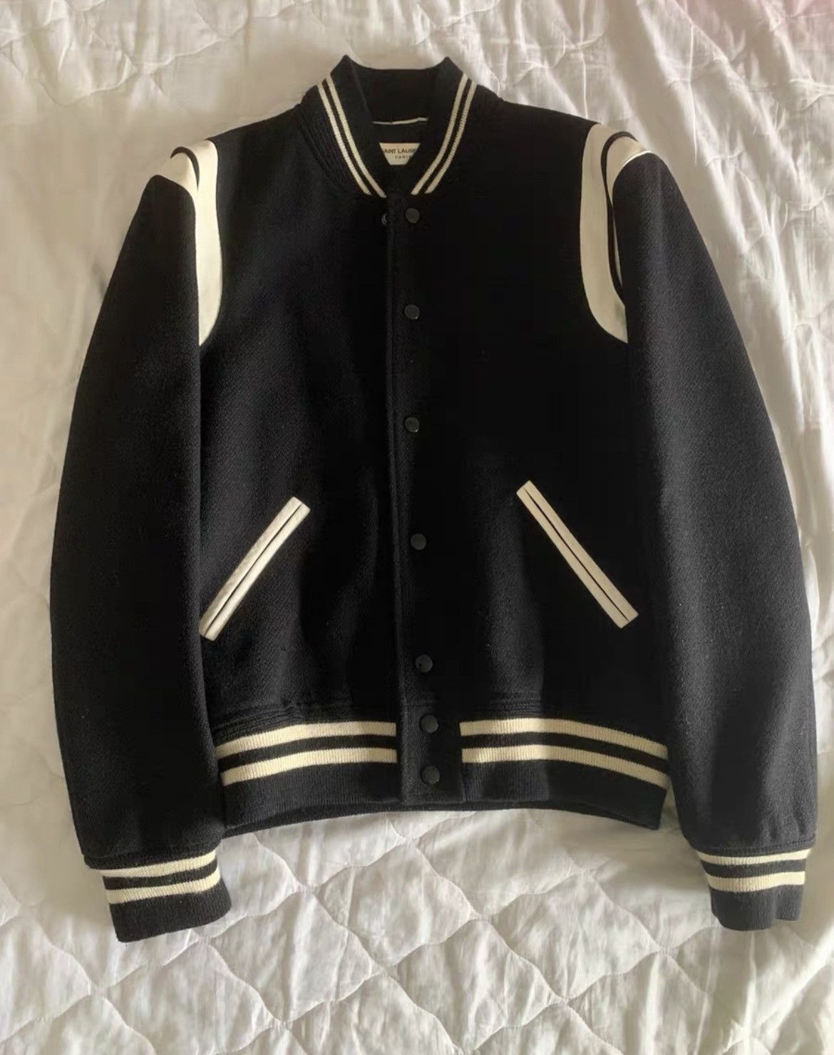 Saint Laurent Paris Saint Laurent Baseball jacket size52 Size US L / EU 52-54 / 3 - 1 Thumbnail