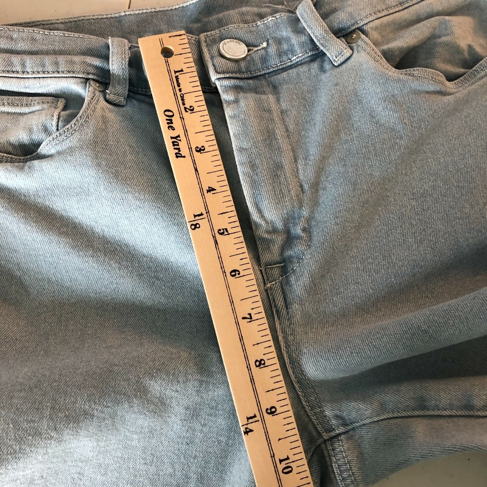 BLANKNYC BlankNYC Womens Jeans The Varick Cropped Kick Flare Raw Hem Size 29" - 7 Thumbnail