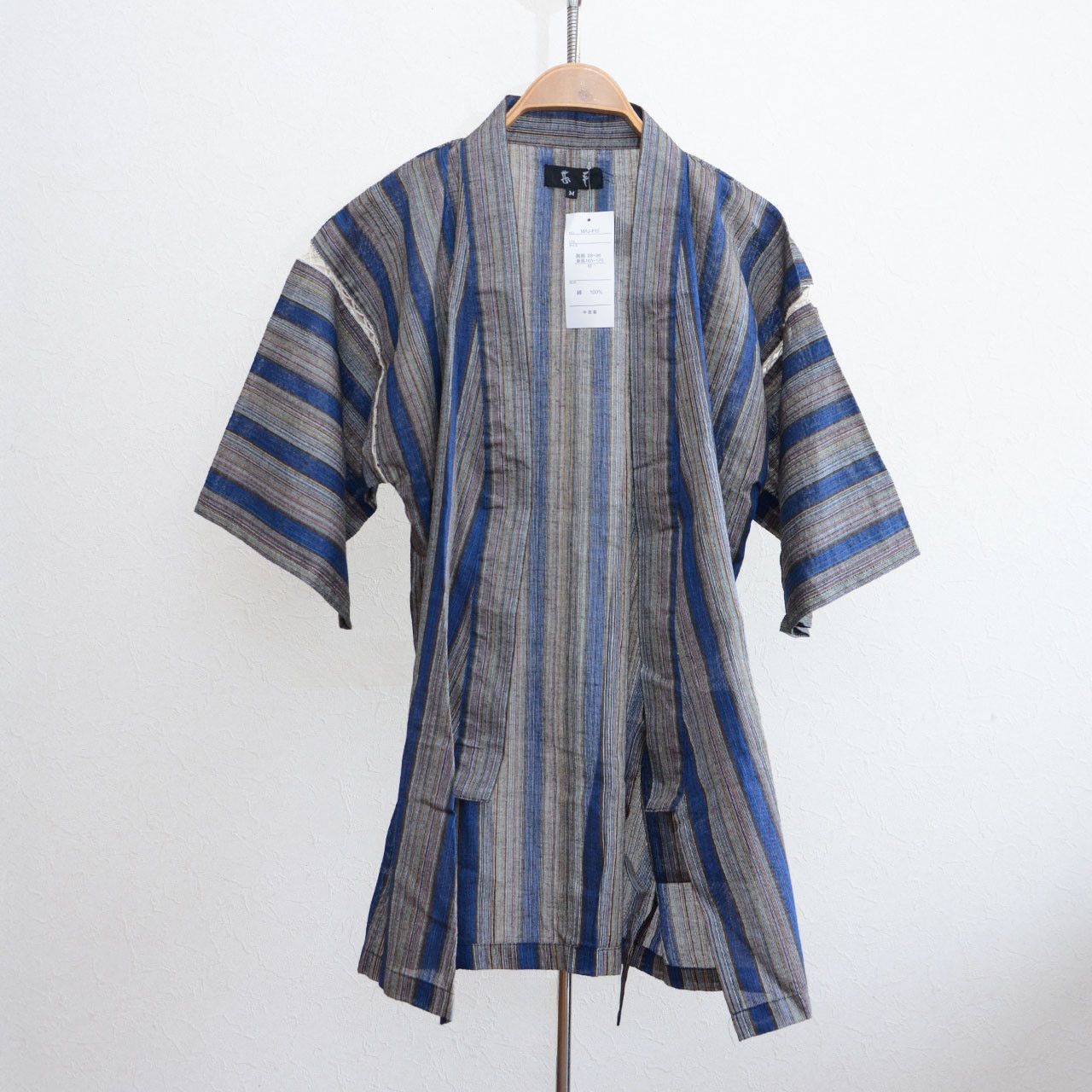 Other Jinbei Kimono Jacket Stripe Lightweight Cotton Summerwear Size US M / EU 48-50 / 2 - 1 Thumbnail