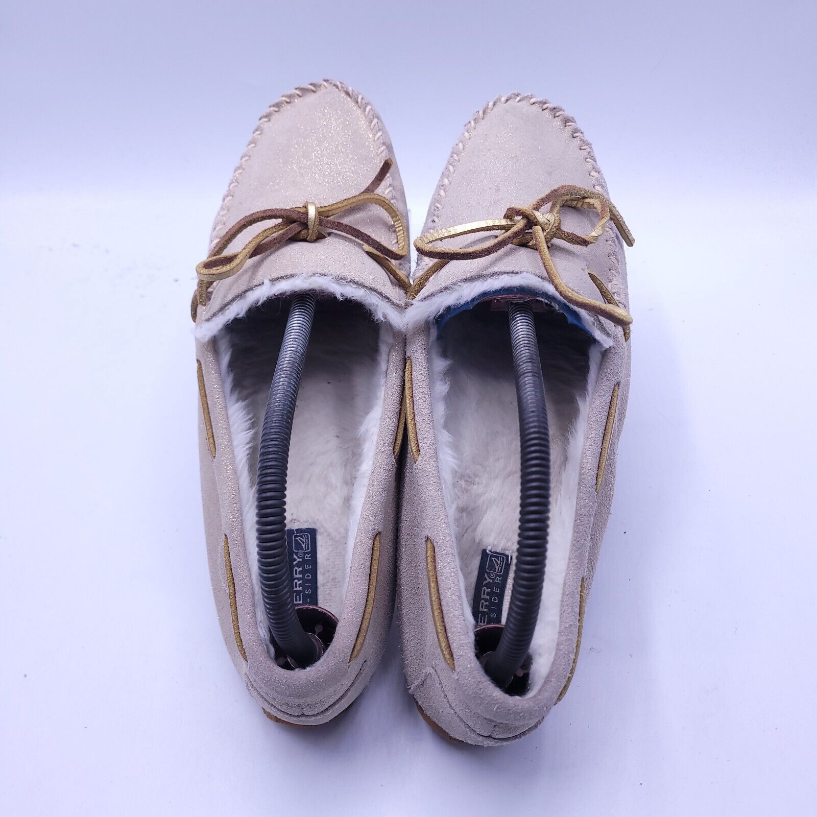 Sperry Sperry Fur Lined Slippers Womens Size 9 9289703 Beige White Size US 9 / IT 39 - 4 Thumbnail