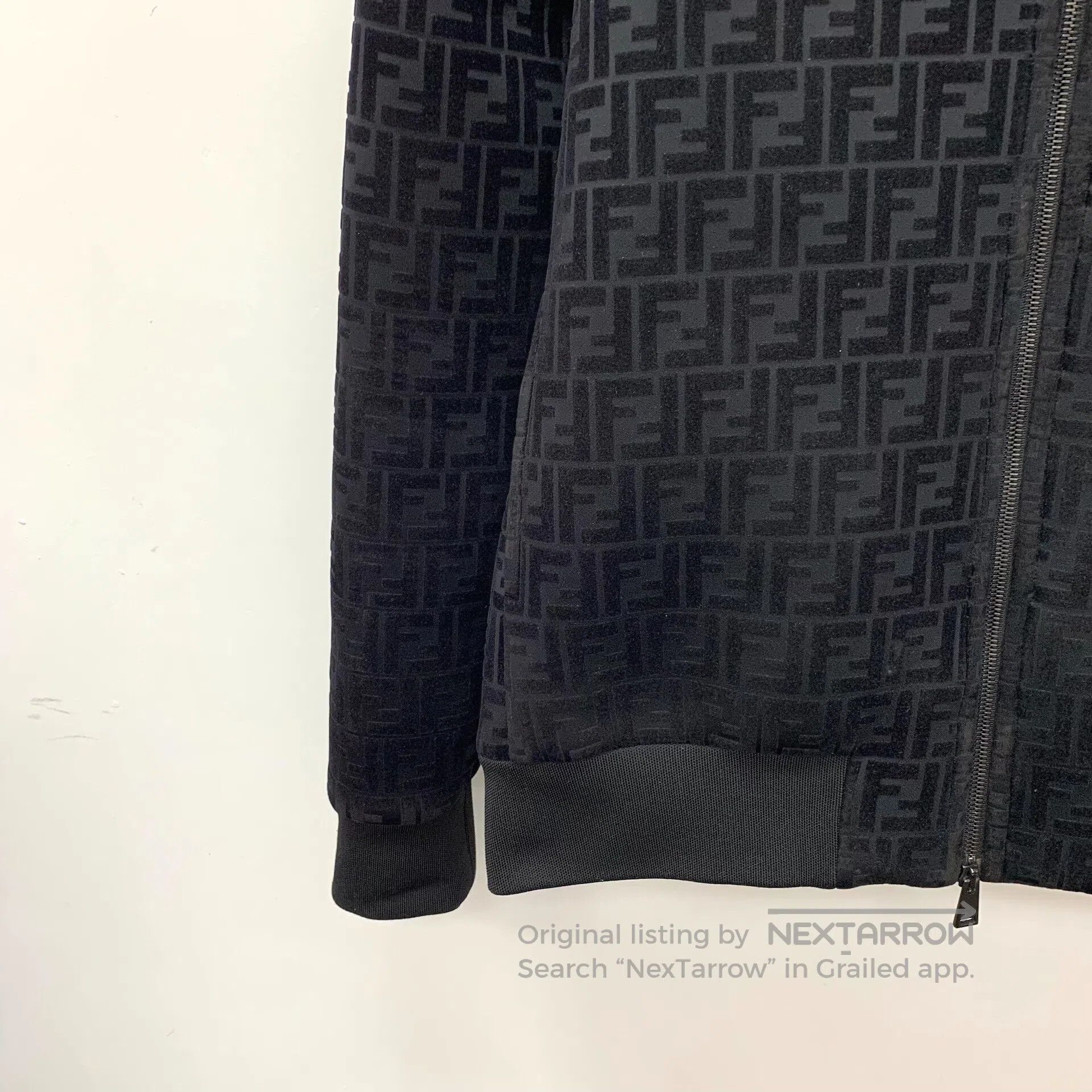 Fendi FENDI Black classic double F full print hooded zipper long Size US S / EU 44-46 / 1 - 4 Thumbnail