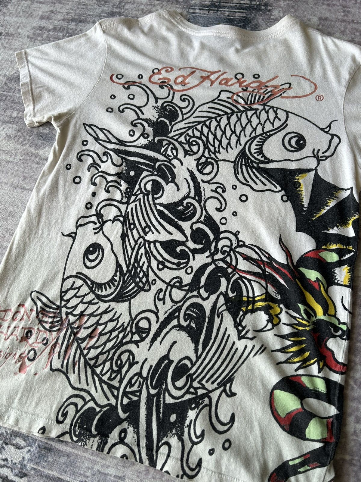 Ed Hardy Y2k Ed Hardy Overprint Snakes Tshirt Size US S / EU 44-46 / 1 - 7 Thumbnail