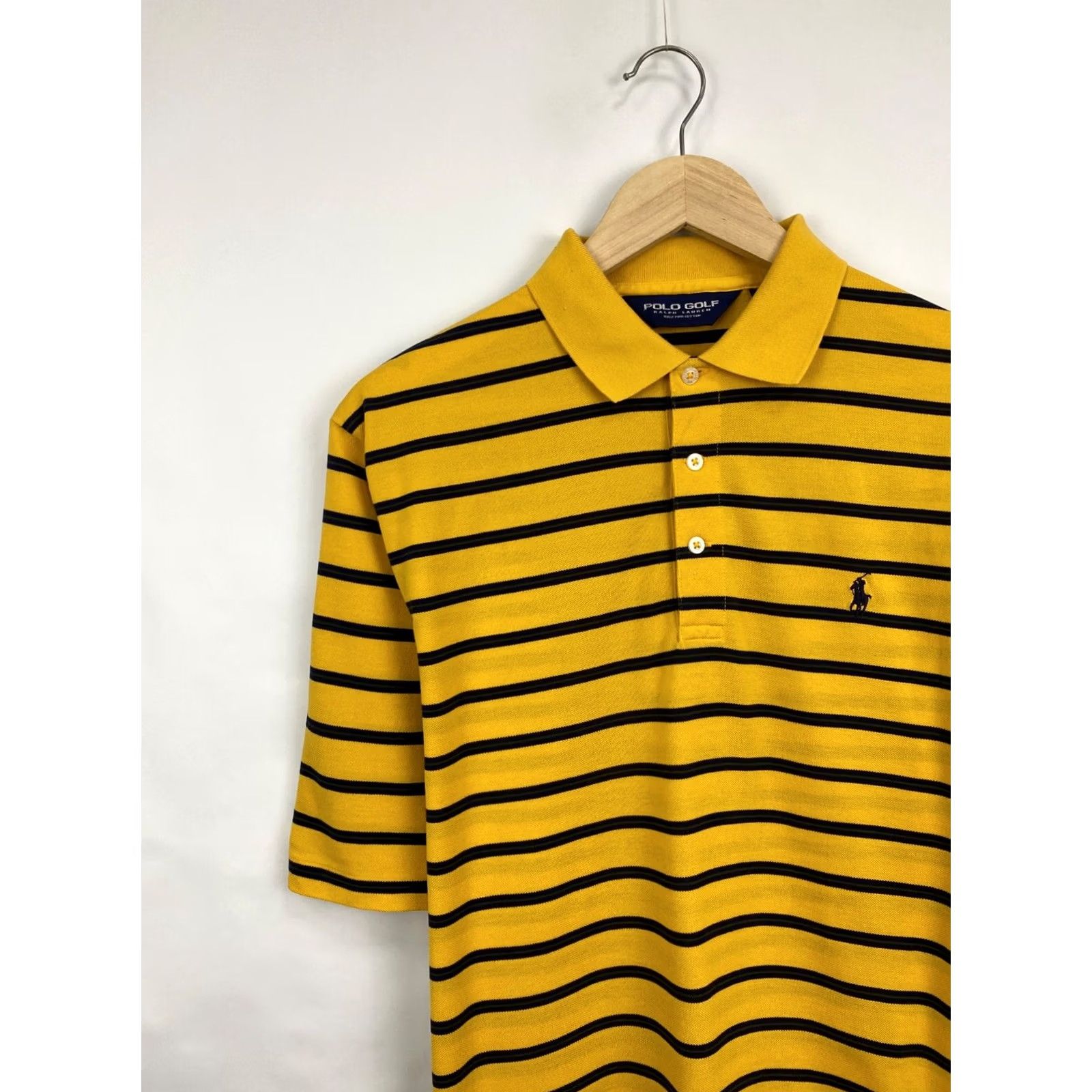 Ralph Lauren VINTAGE Polo Ralph Lauren Polo Golf T-Shirt 90s Yellow Mens M/L Short Sleeve Yellow 90s Golf Polo Ralph Lauren Mens Size US M / EU 48-50 / 2 - 3 Thumbnail