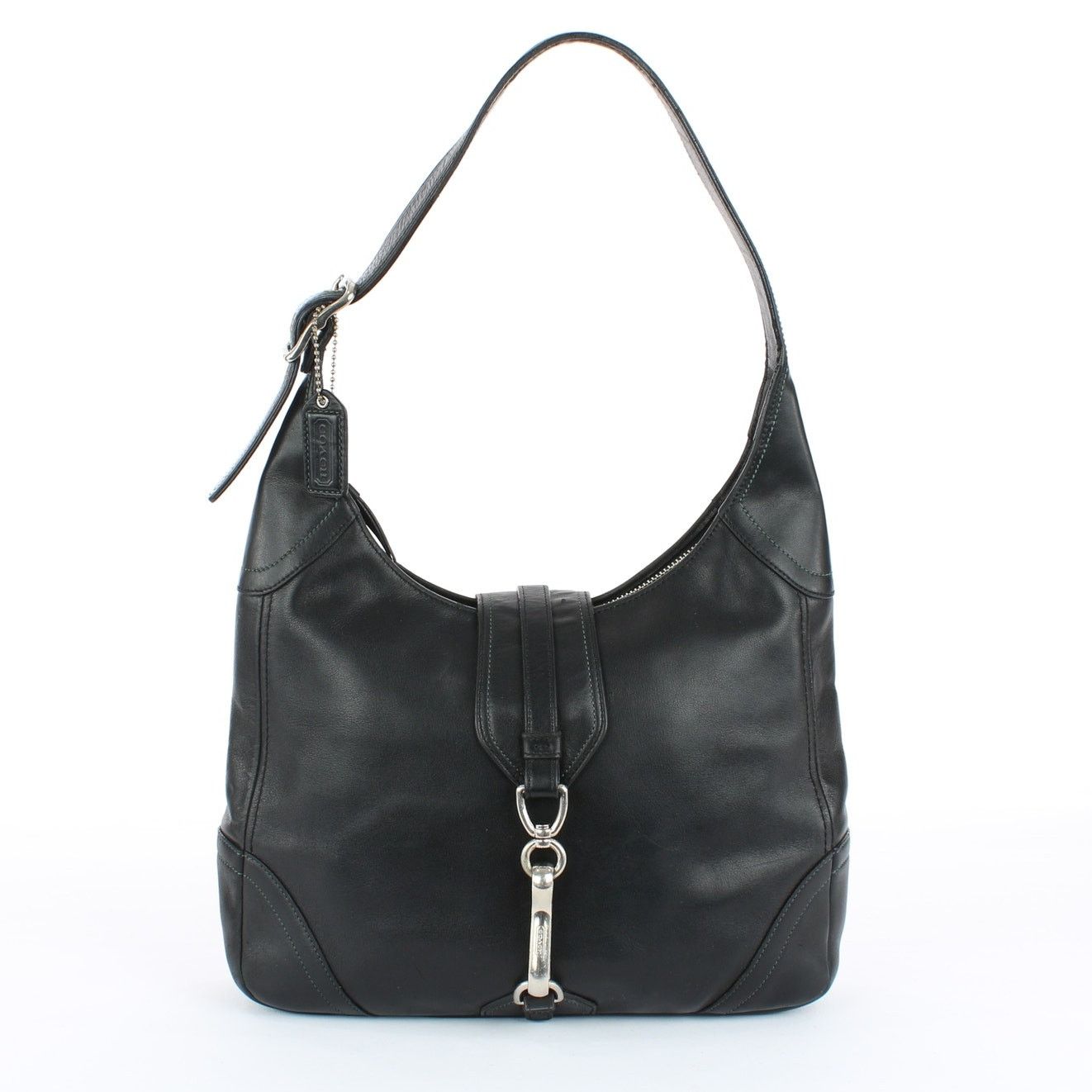 Coach Vintage Y2K Black Leather Shoulder Bag