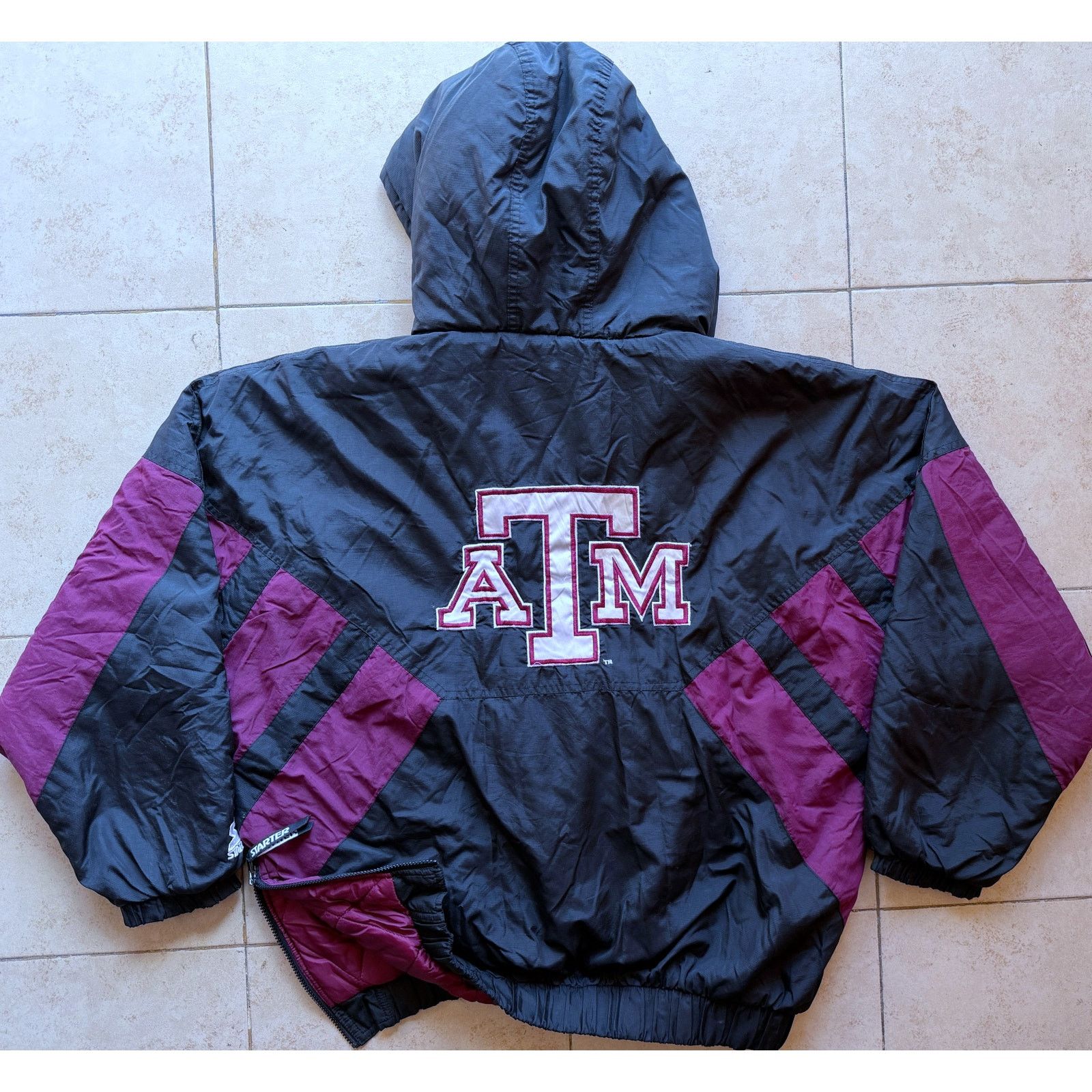 NCAA × Starter UT Texas Longhorns 90s puffer XL blk orange NCAA vtg Size US XL / EU 56 / 4 - 3 Thumbnail