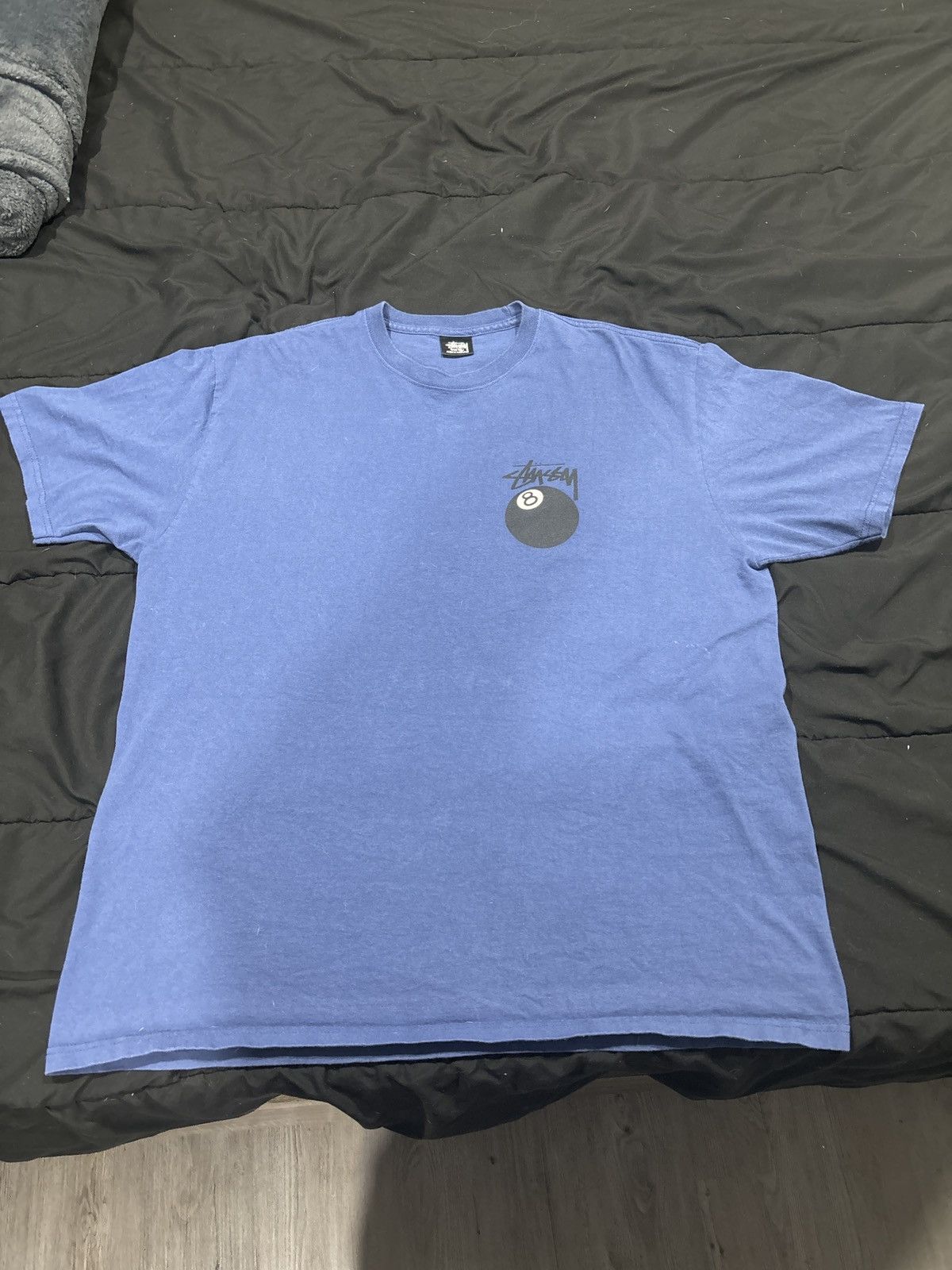 Image of Stussy 8Ball T-Shirt in Blue, Men's (Size XL)