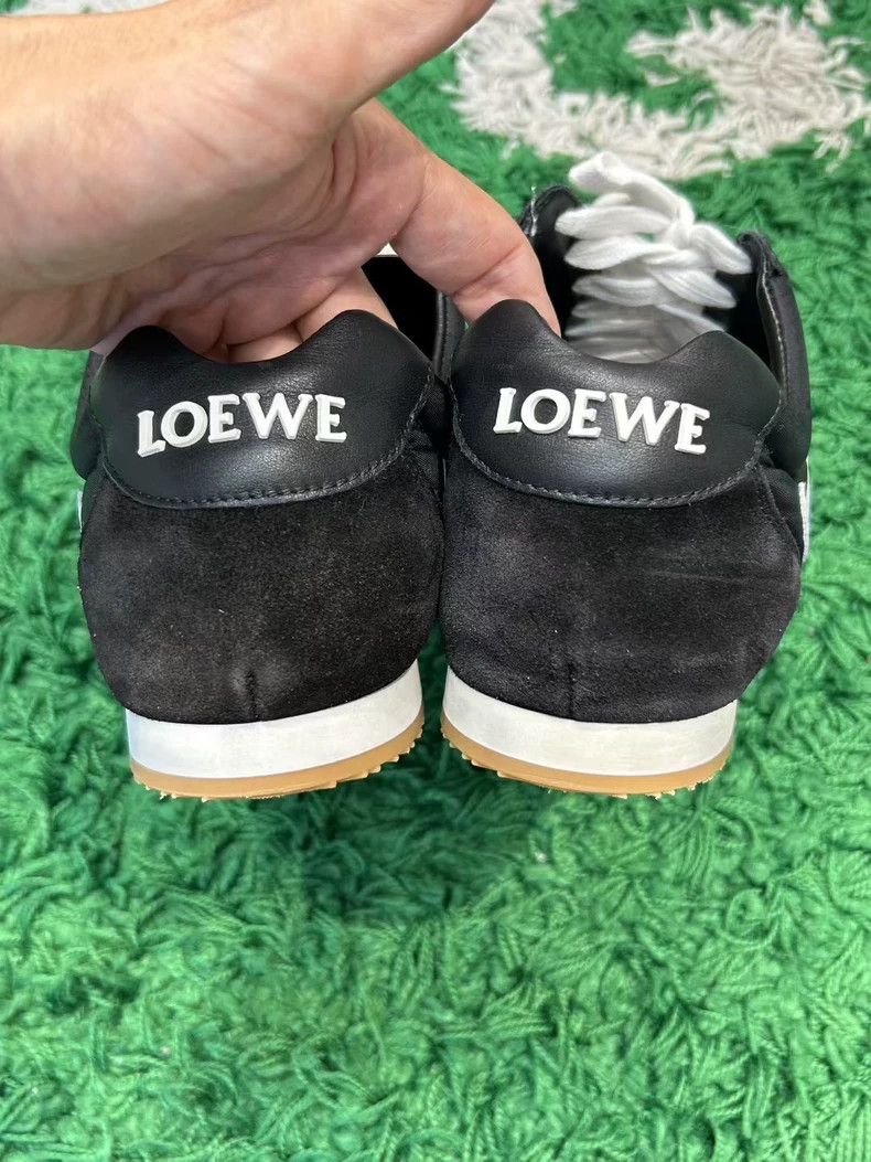 Loewe LOEWE Silk velvet black moral low heel casual shoes Size US 9 / EU 42 - 5 Thumbnail