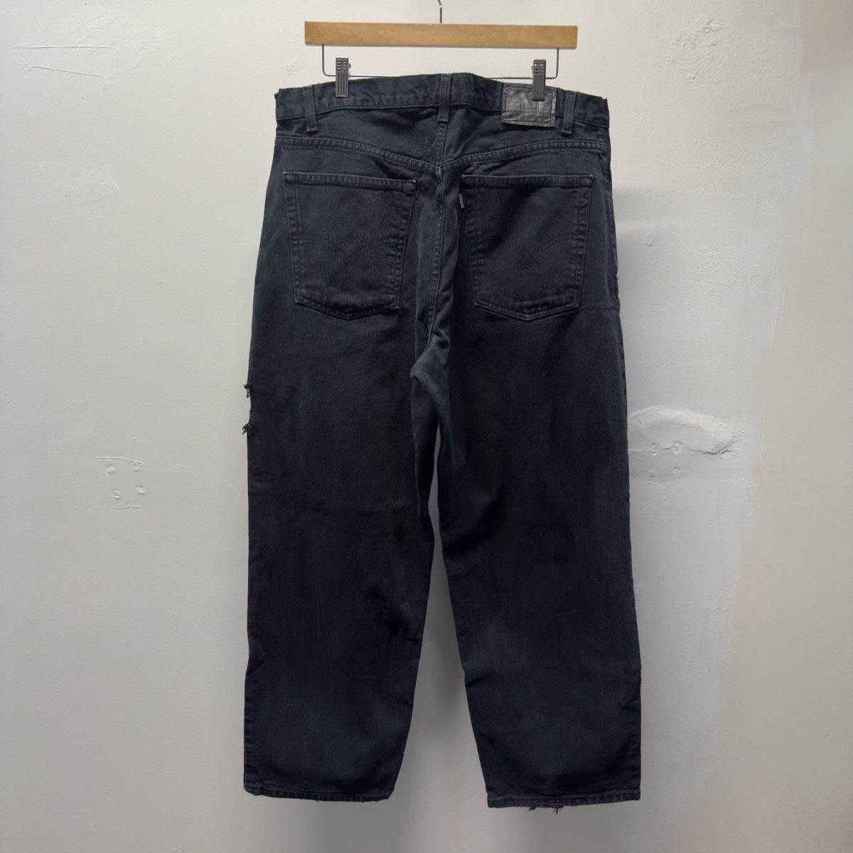 Levi's 90s Levi's Silvertab Black Baggy Jeans ERD Grunge Chrome Size US 38 / EU 54 - 1 Thumbnail