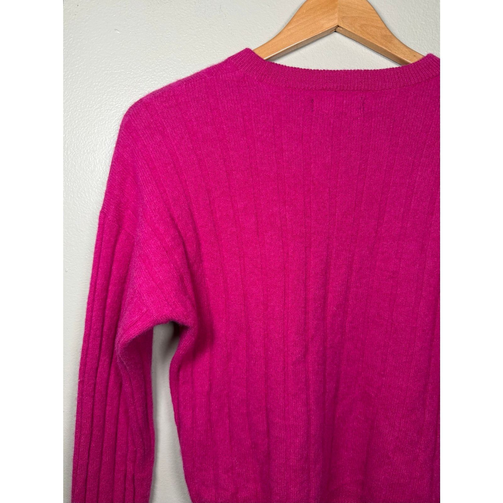NAADAM NWOT Naadam Lightweight Cashmere Ribbed Cropped Sweater S Size S / US 4 / IT 40 - 11 Thumbnail