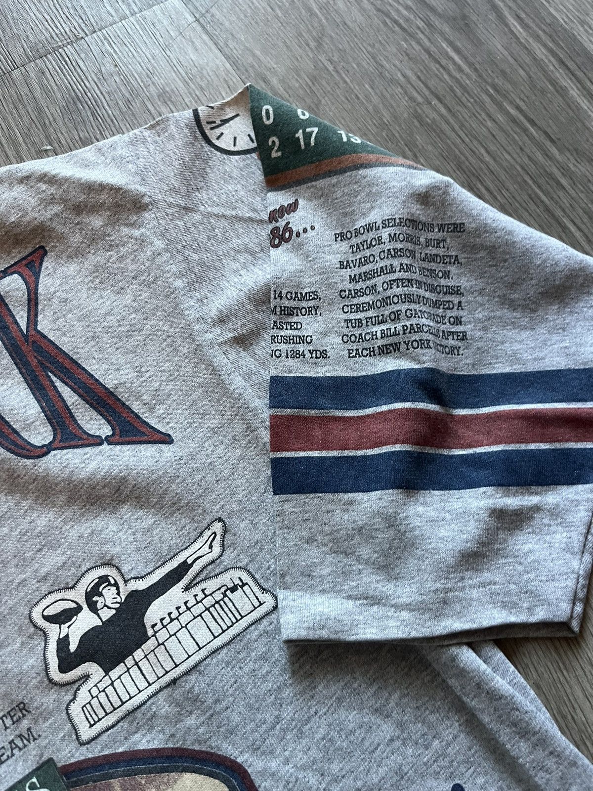 Vintage long gone 1986 new york giants t shirt aop Size US XL / EU 56 / 4 - 8 Thumbnail
