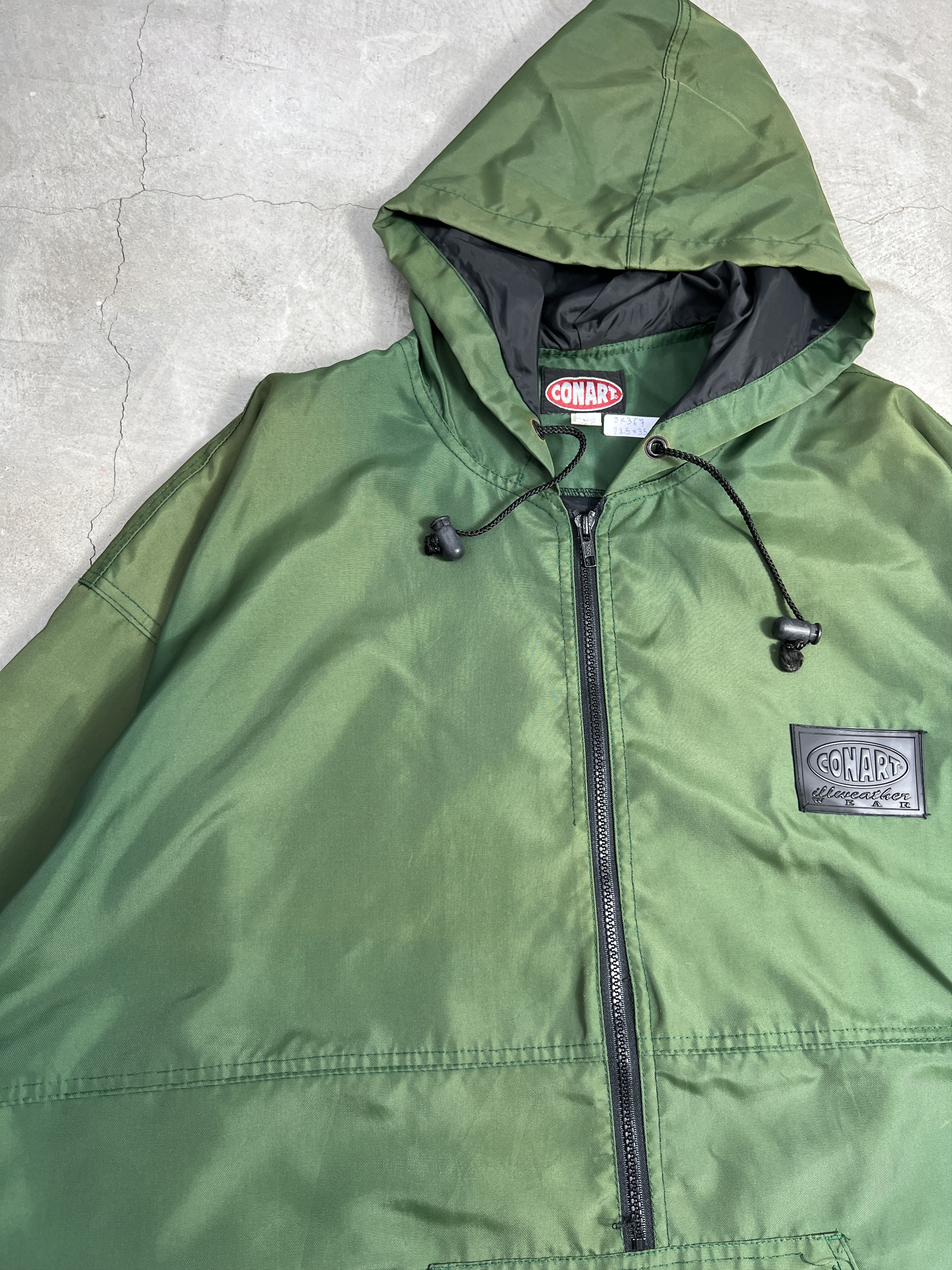 Japanese Brand × Vintage Vintage 90s CONART Illweather Wear Nylon Hoodie (L) JK367 Size US L / EU 52-54 / 3 - 9 Thumbnail